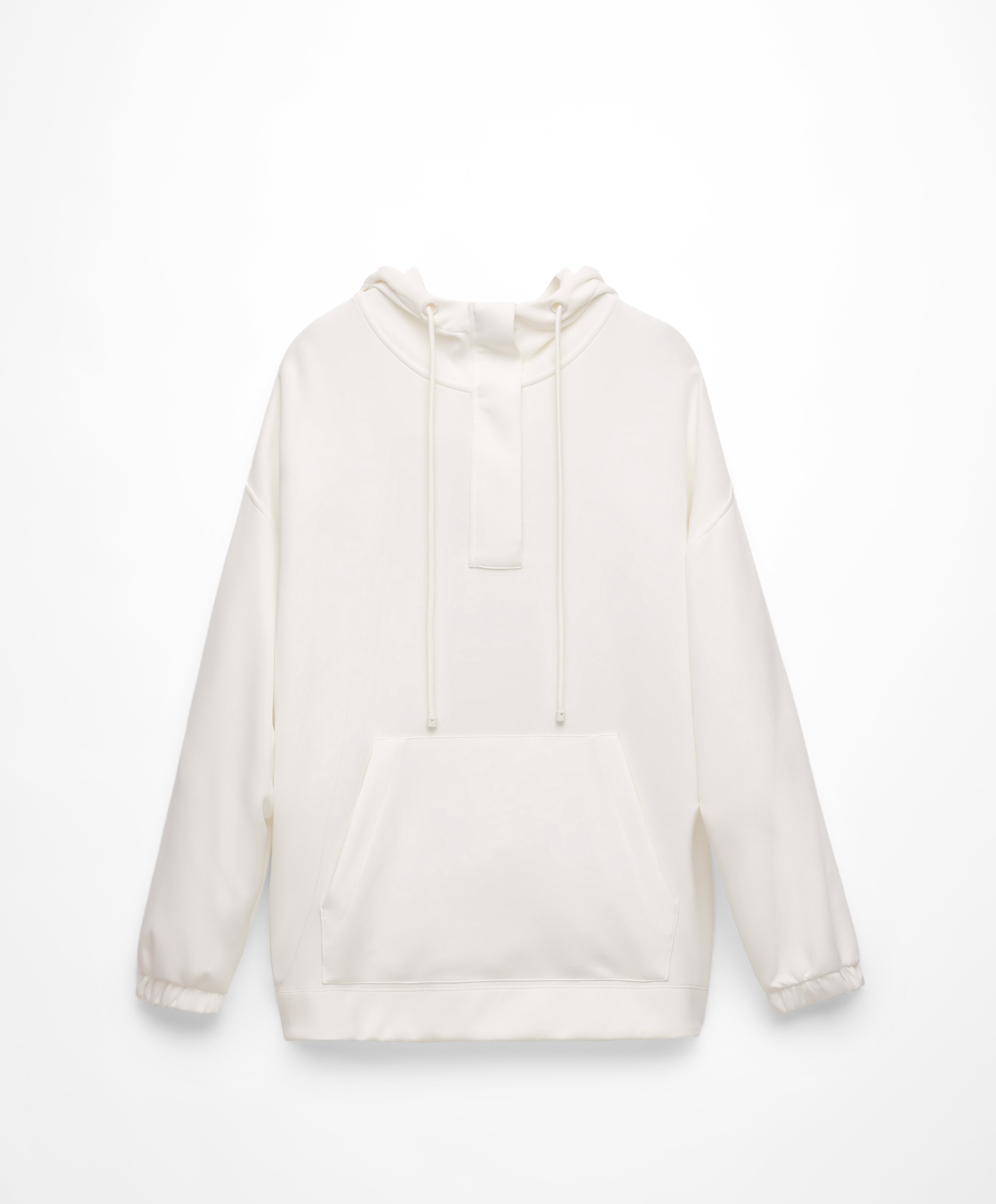 Oversize sweatshirt with soft-touch modal and zip