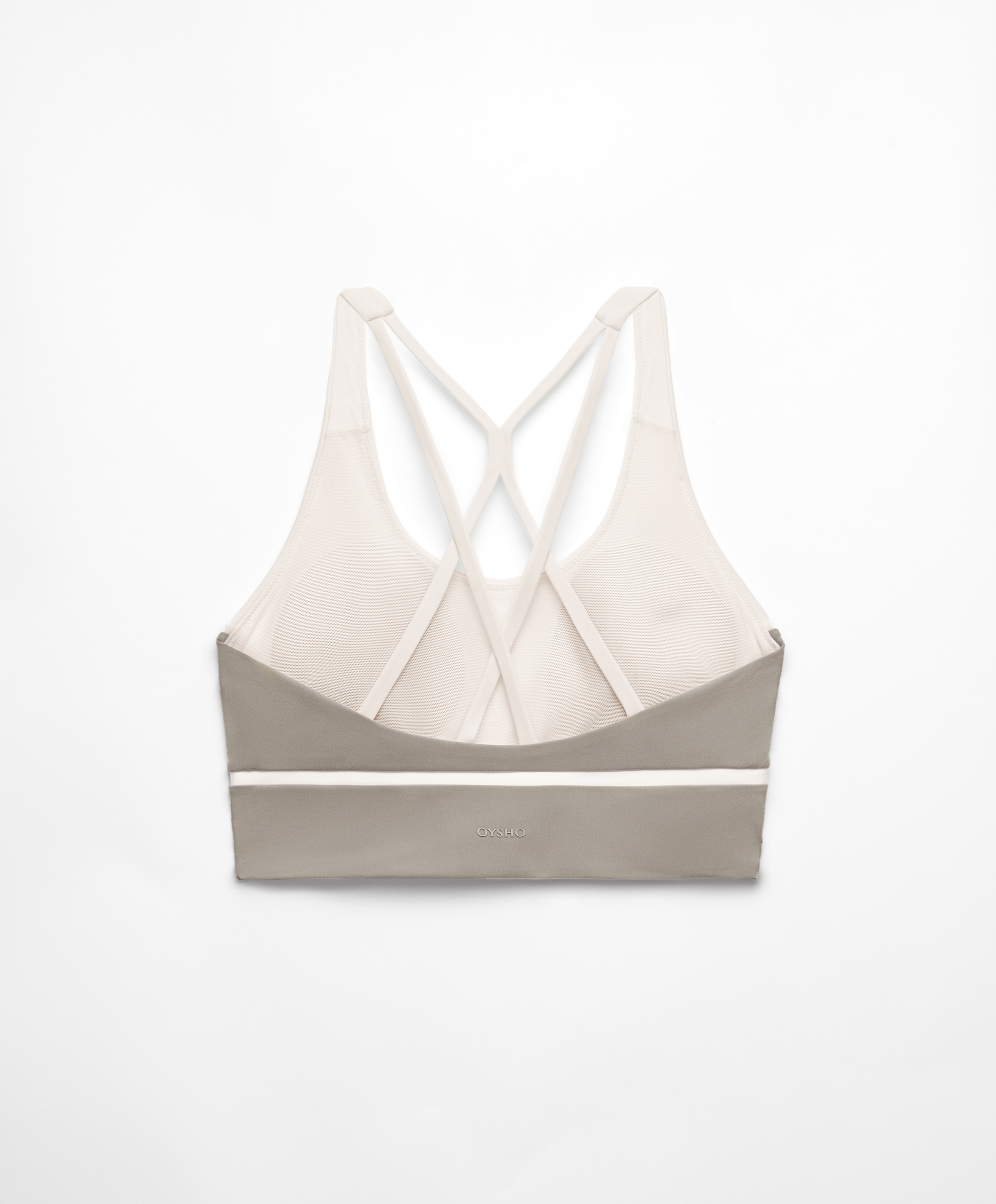 Medium-support Comfortlux sports bra with piping and cups