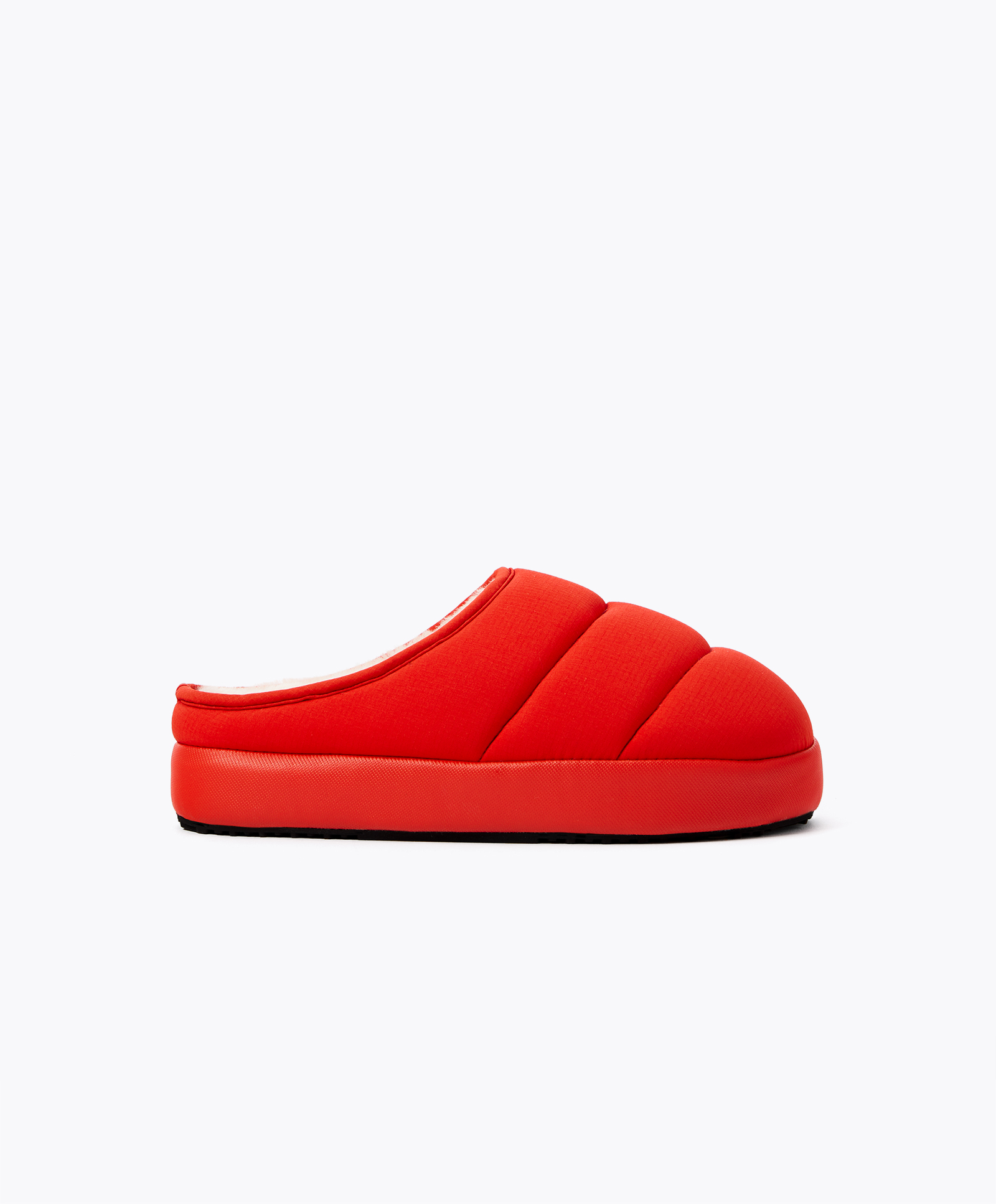 Padded nylon slippers