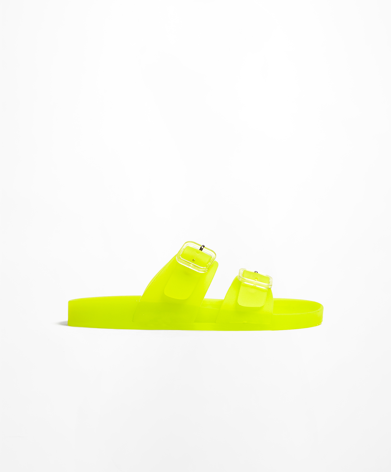 Translucent moulded beach sandals