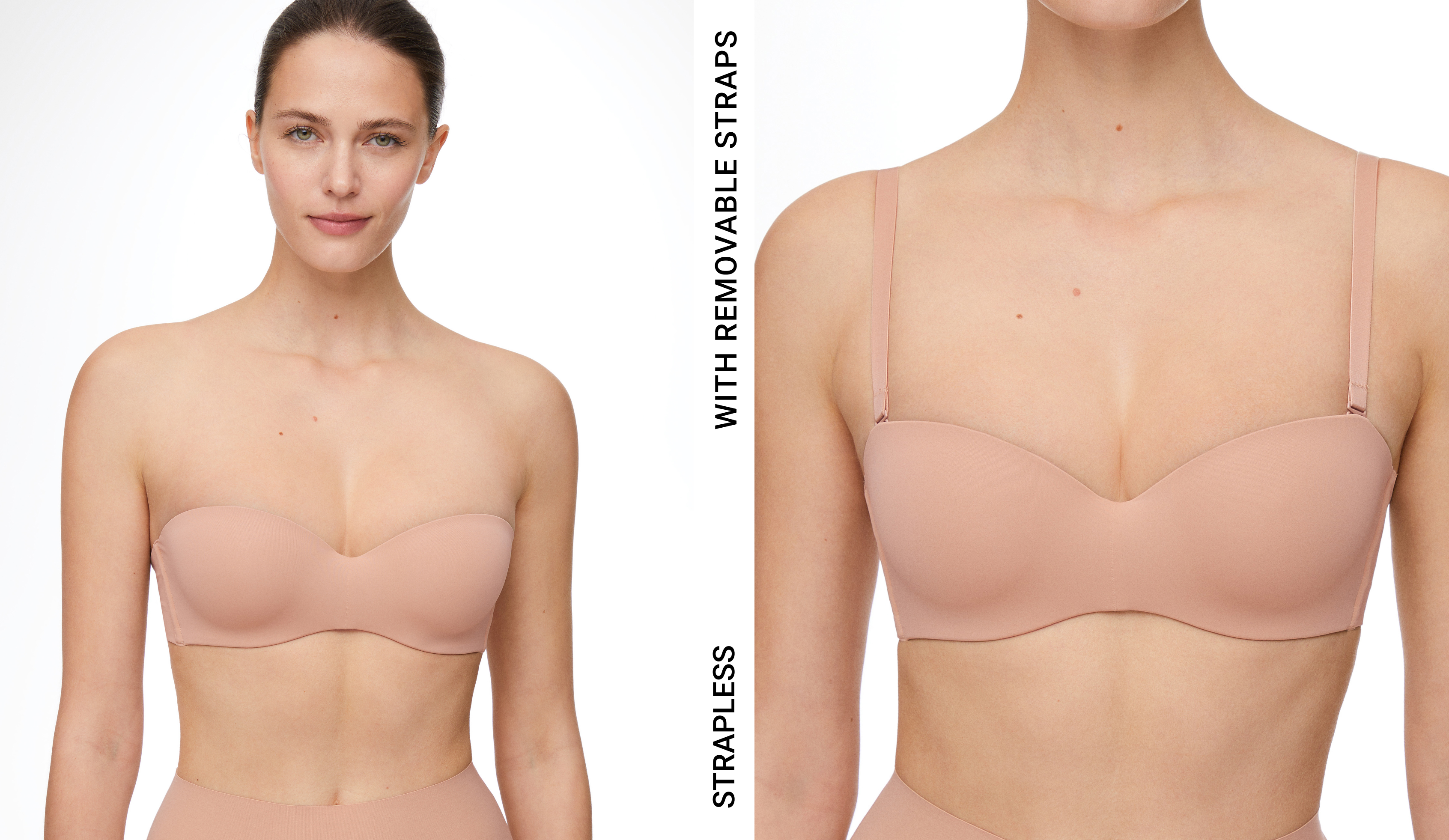 0105/104 Polyamide bra with removable straps