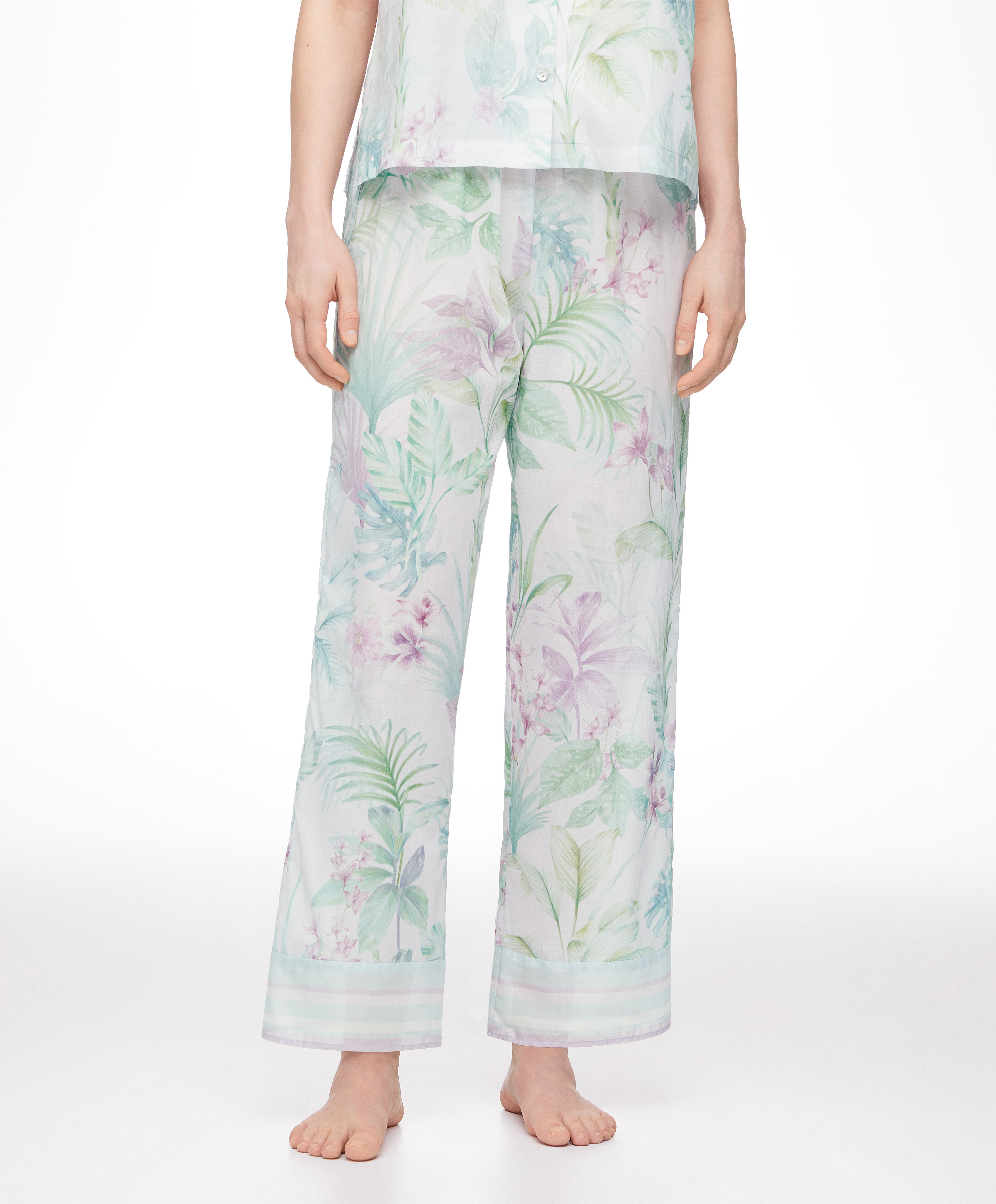Tropical 100% cotton trousers