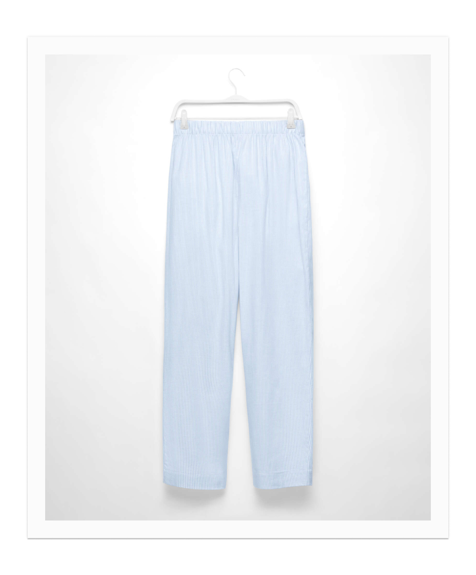 Pantalon à rayures en coton extensible