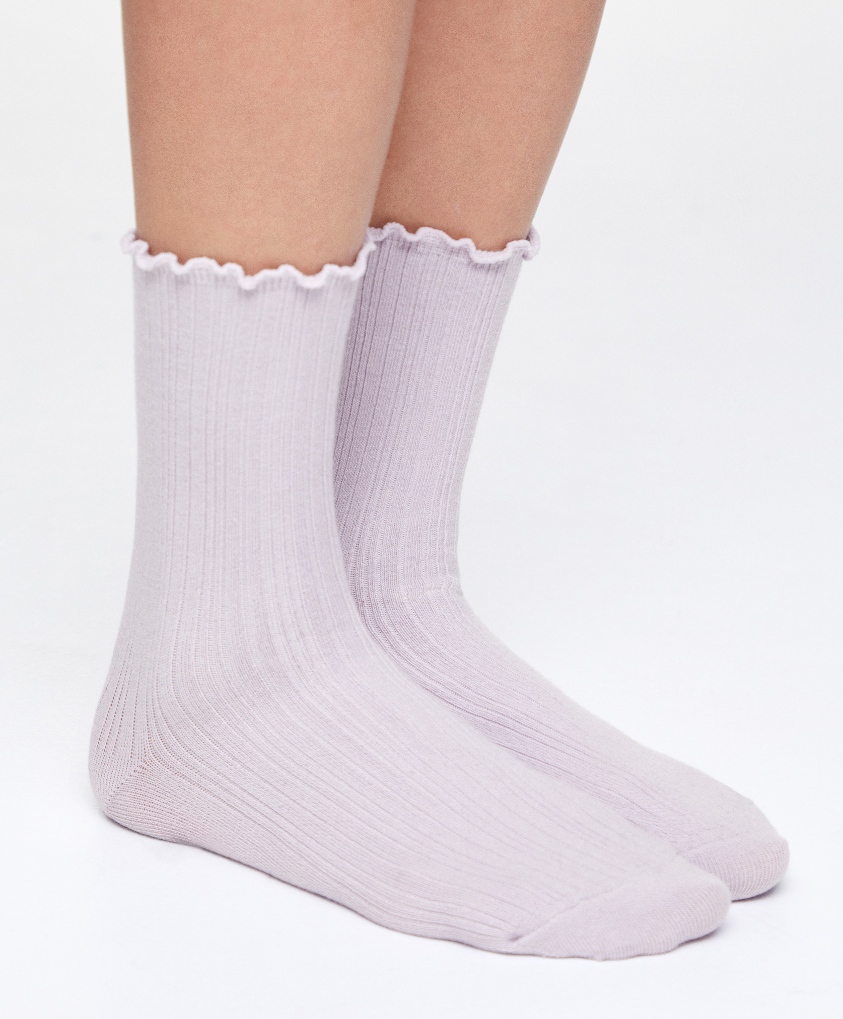 5 pairs of cotton curling rib classic socks