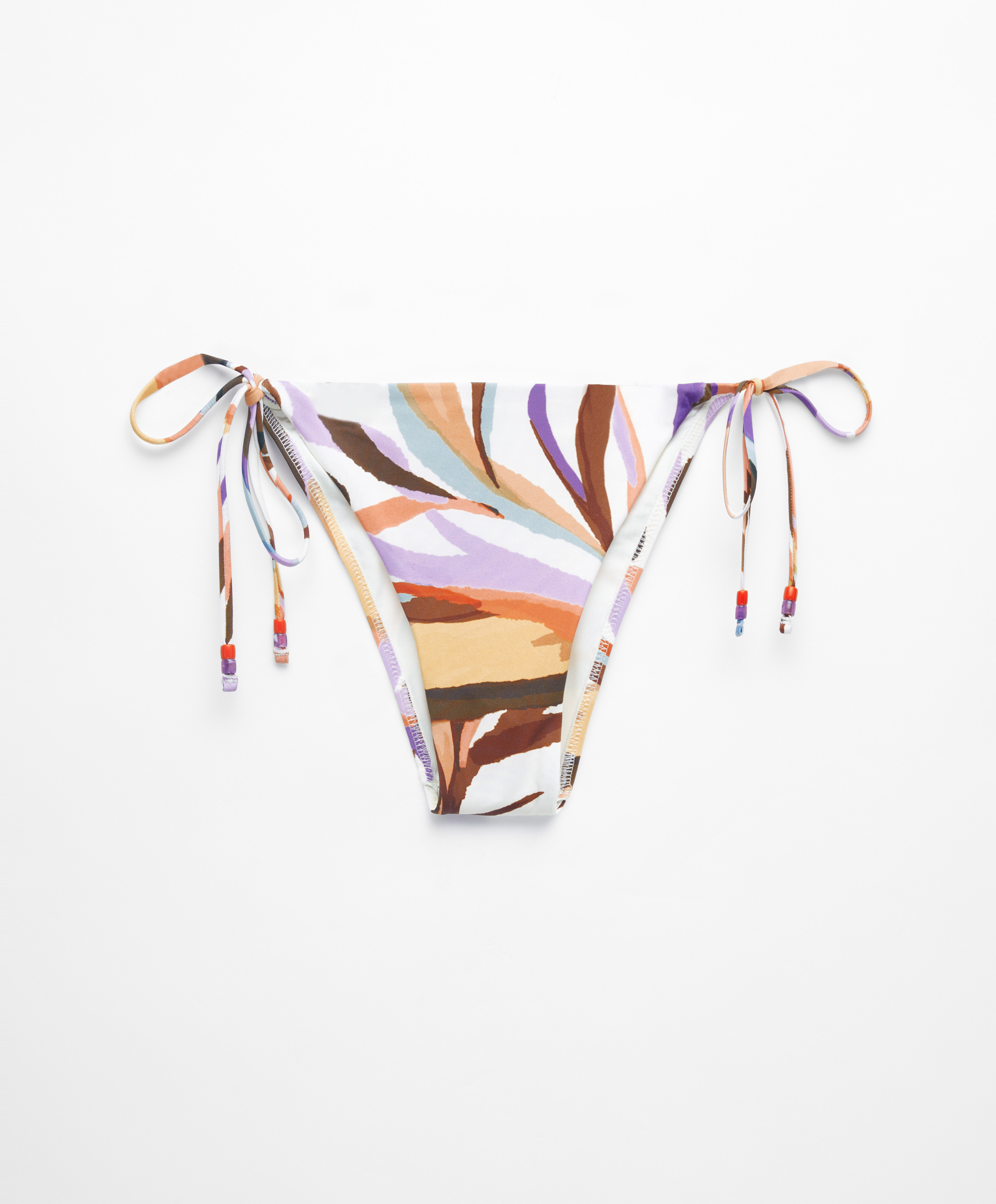 Mid-rise bikini briefs with ties