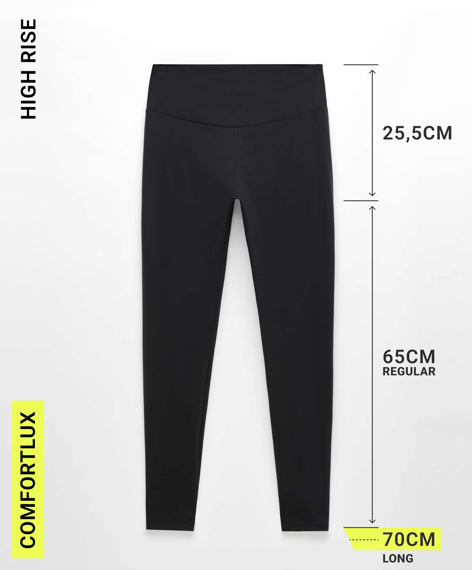Comfortlux high-rise 65cm ankle-length leggings