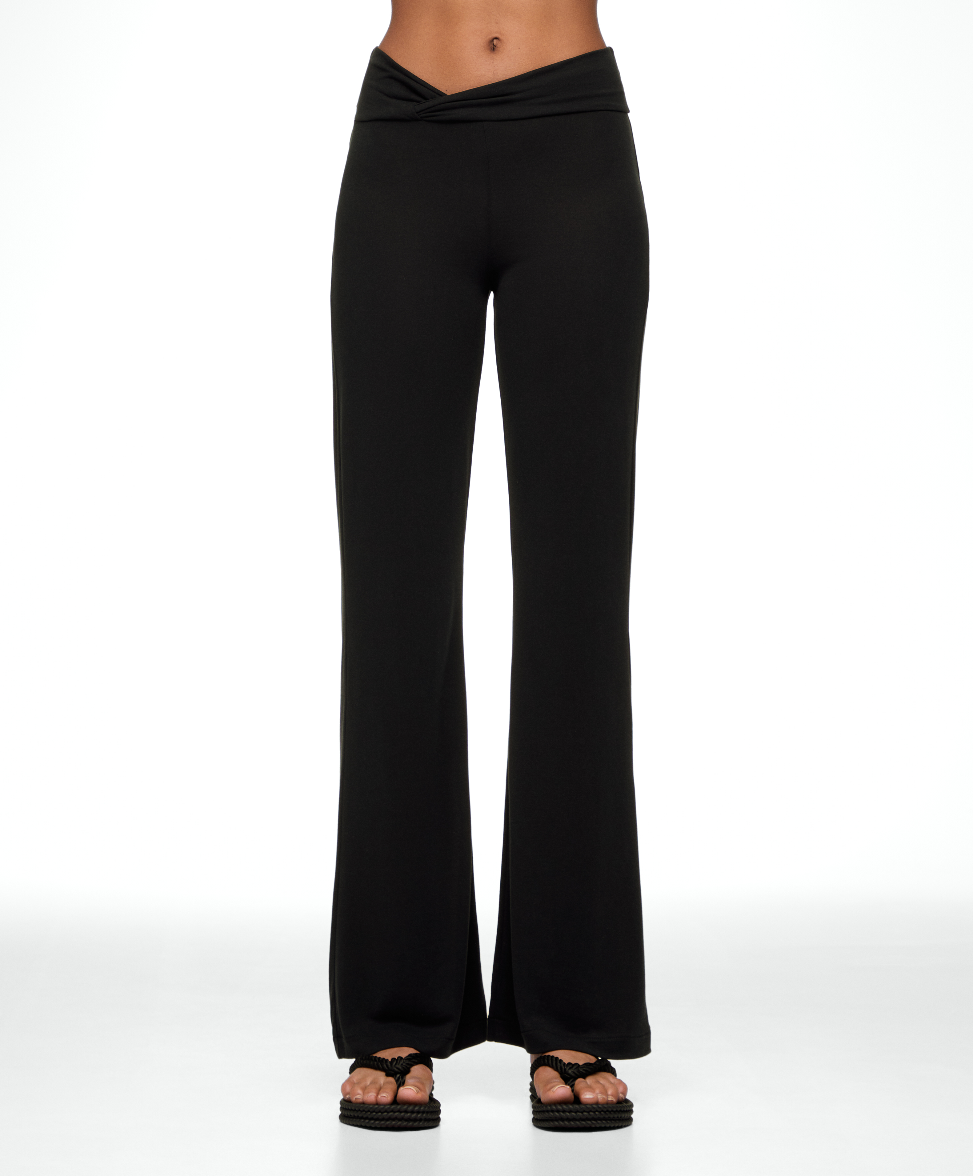 Modal flare trousers