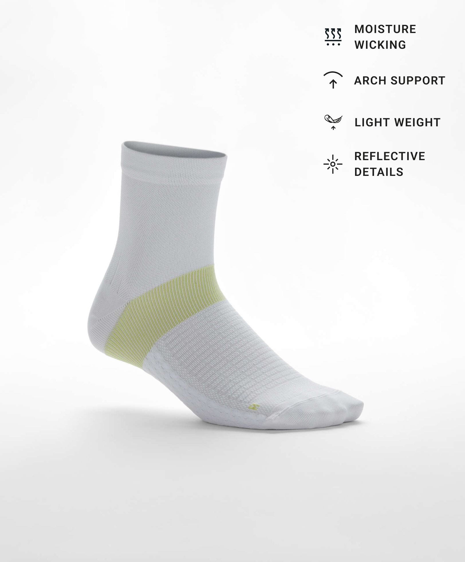 1261/490 Microfibre quarter running socks