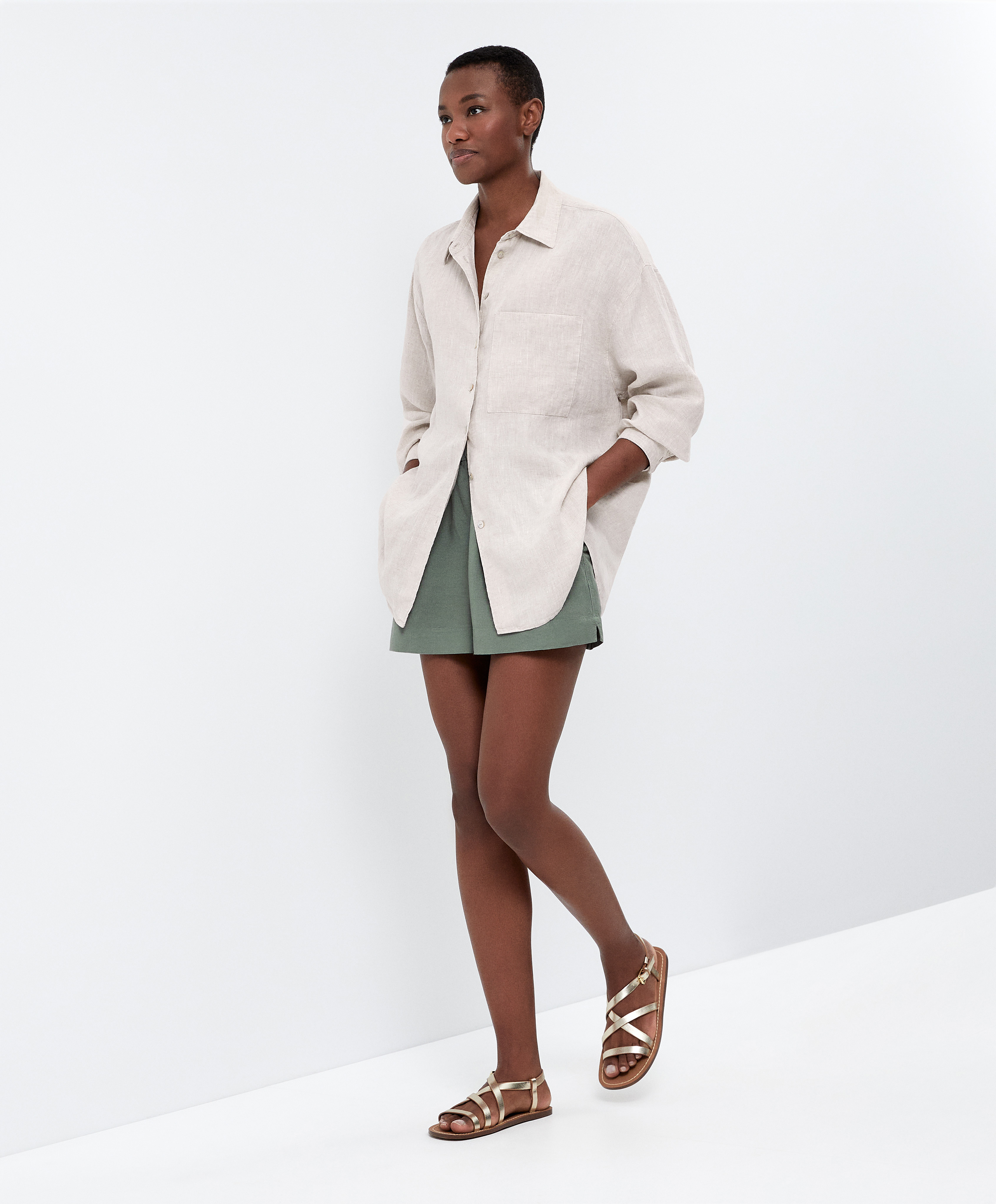 Linen shorts
