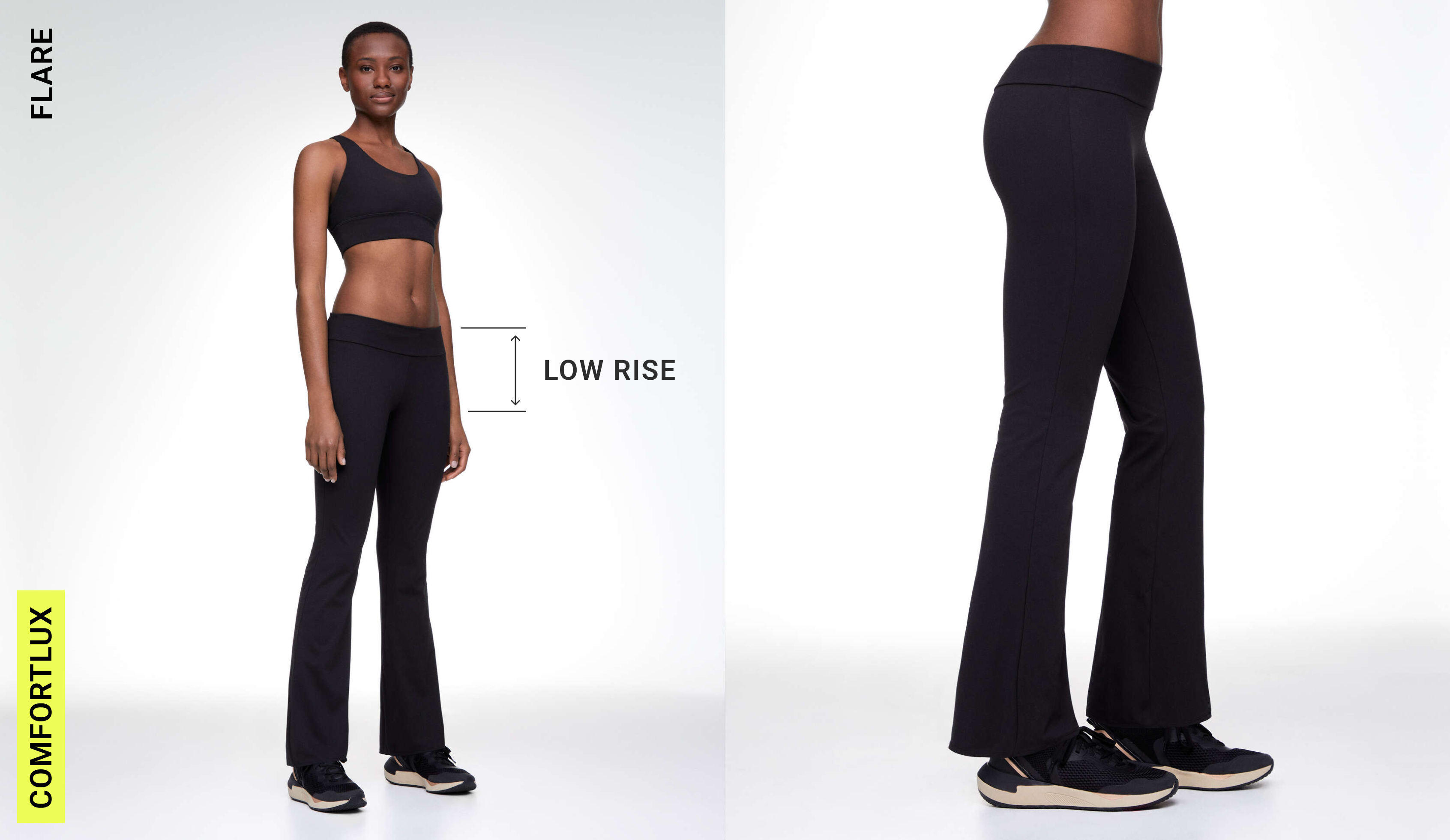 Pantalón flare comfortlux low rise