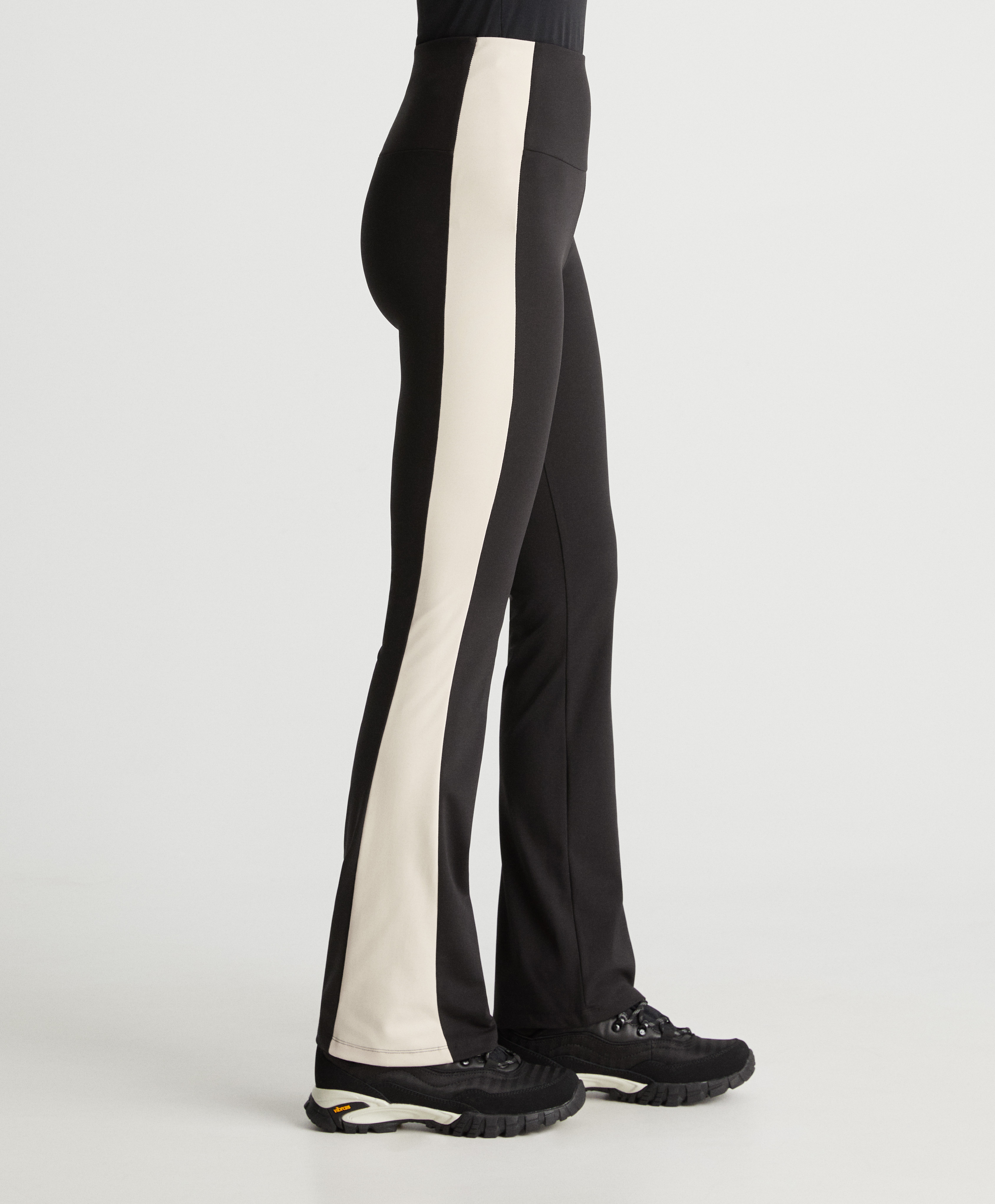 Warm-touch flare trousers