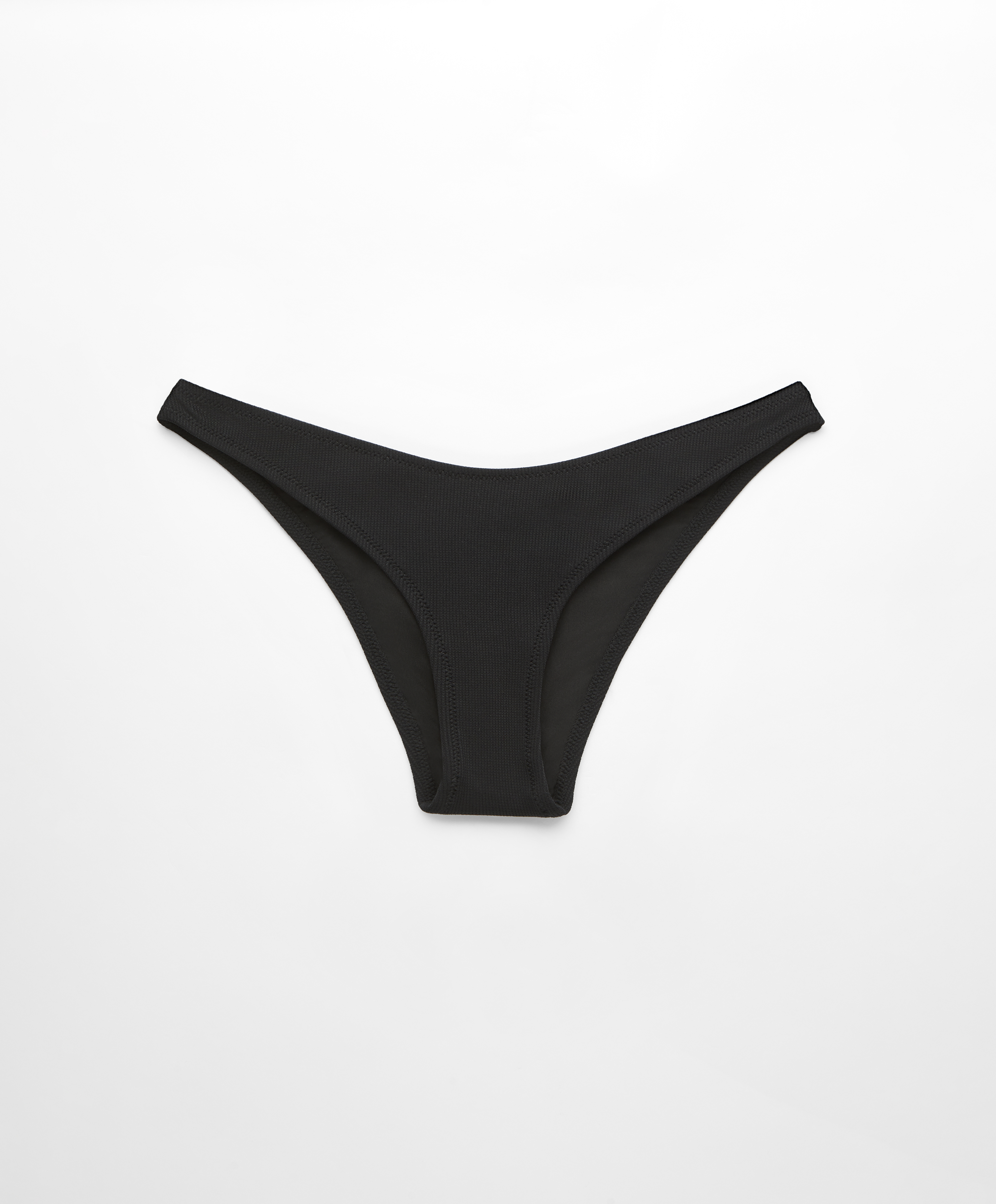 Piqué mid-rise bikini briefs