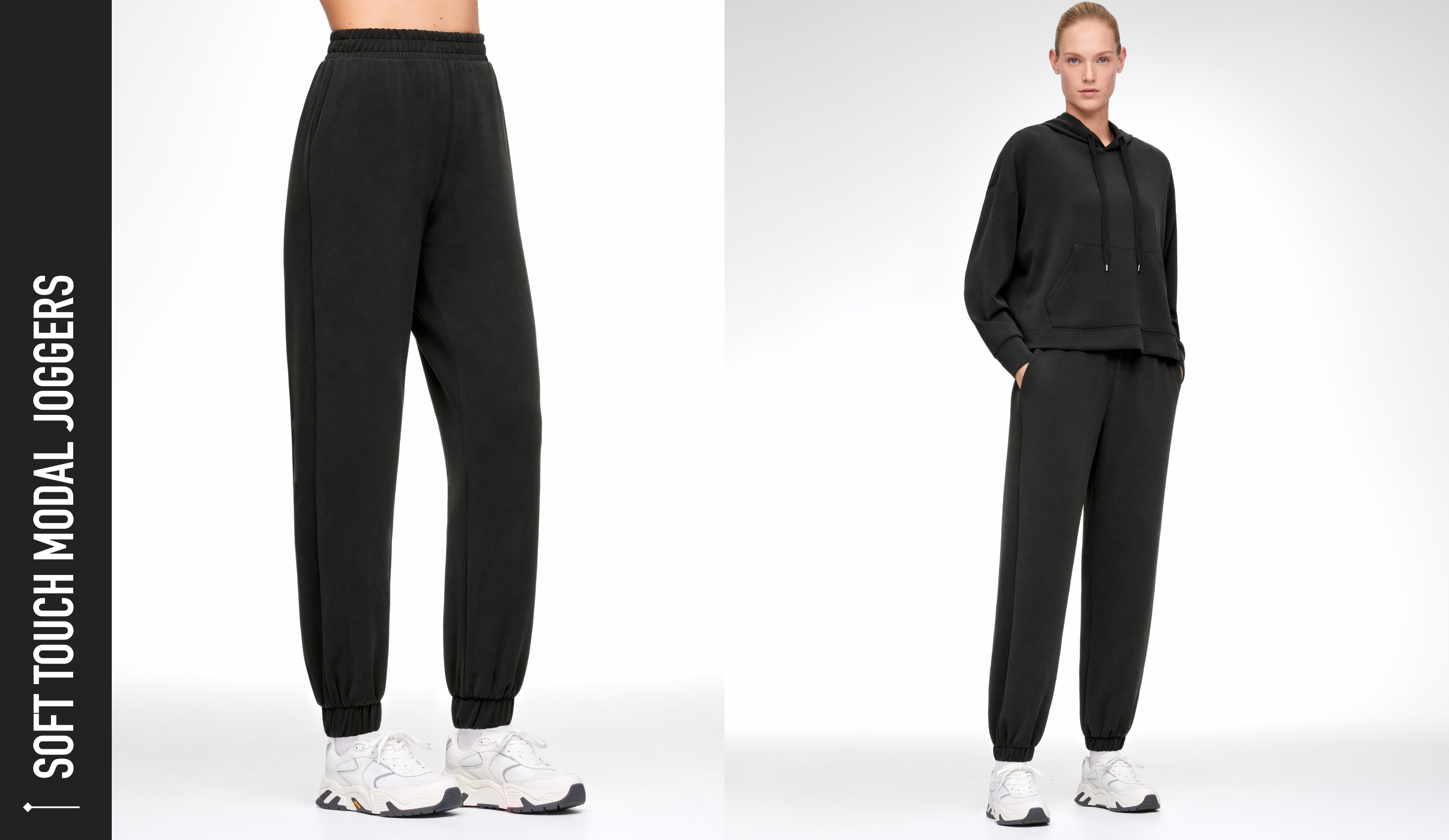 Soft touch modal joggers