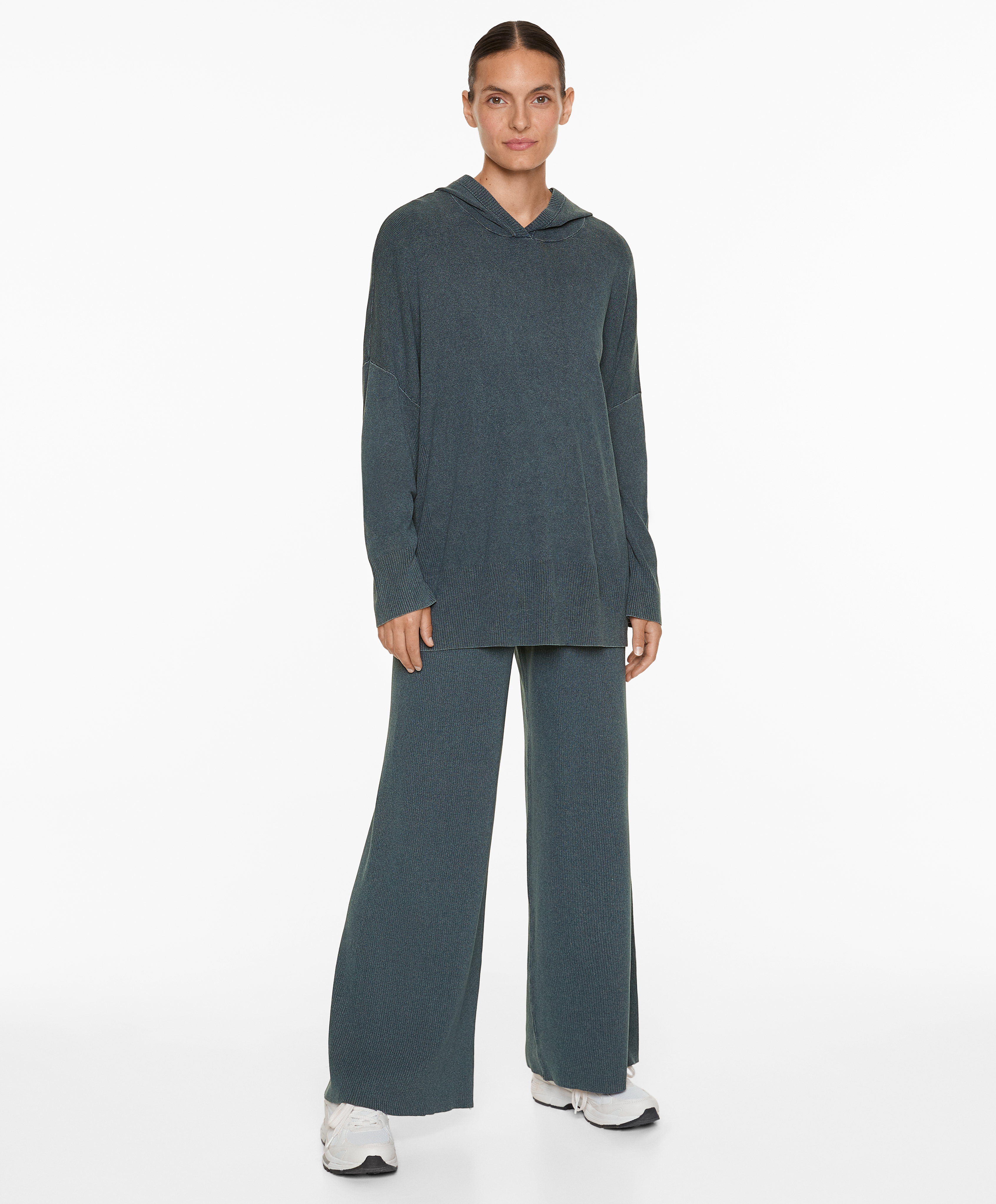 Conjunto punto recto gris