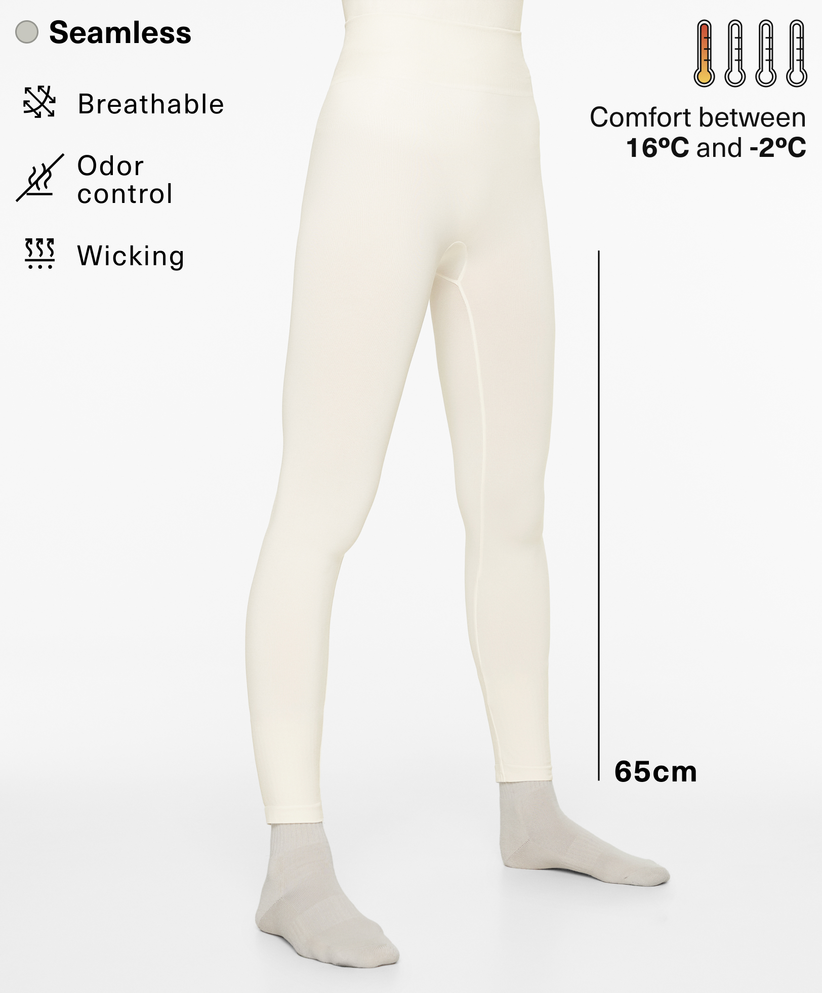 Seamless performance base layers leggings