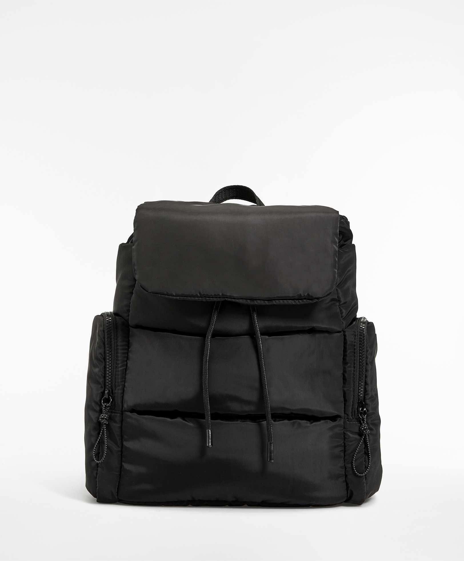 Leather quilted hotsell backpack