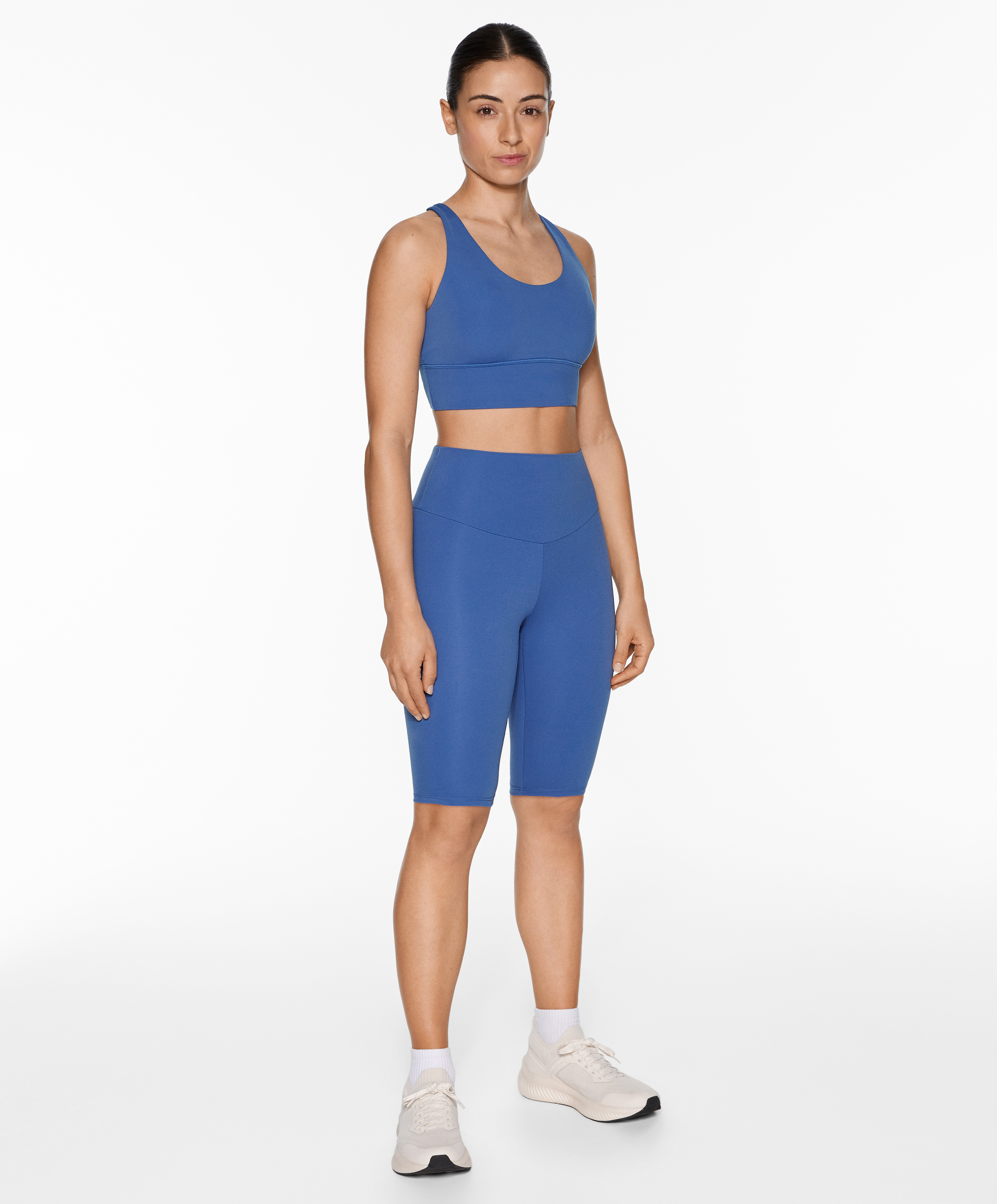 Blue comfortlux biker total look OYSHO United Arab Emirates