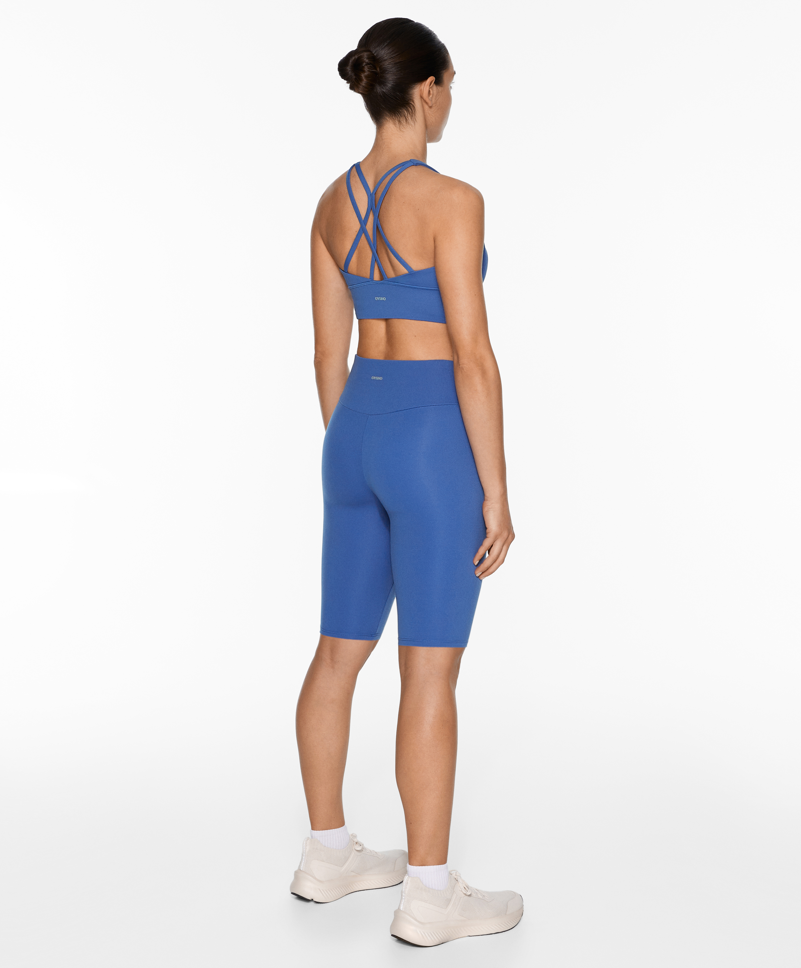 Blue comfortlux biker total look OYSHO United Arab Emirates