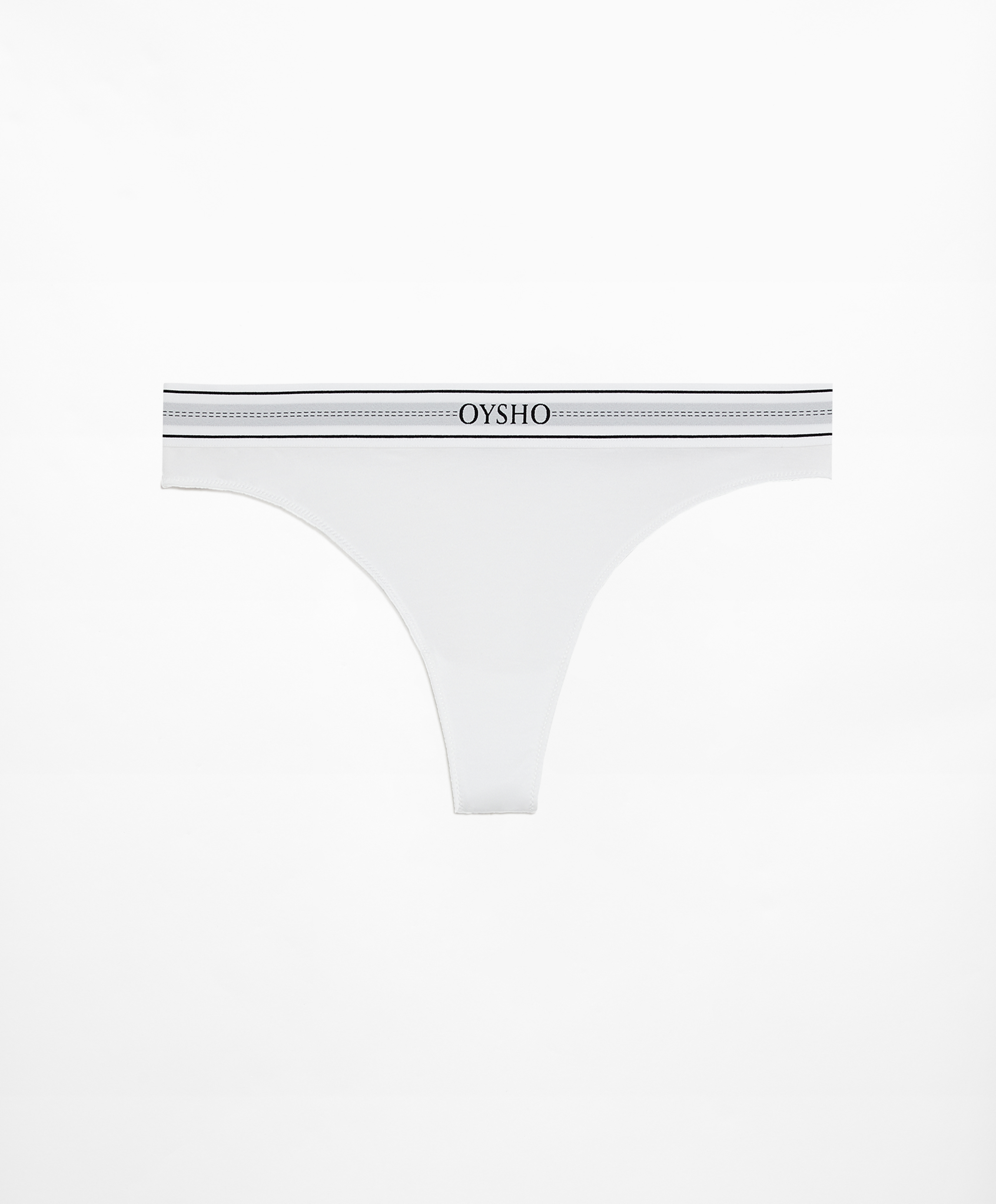 Panty tanga mezcla modal logo