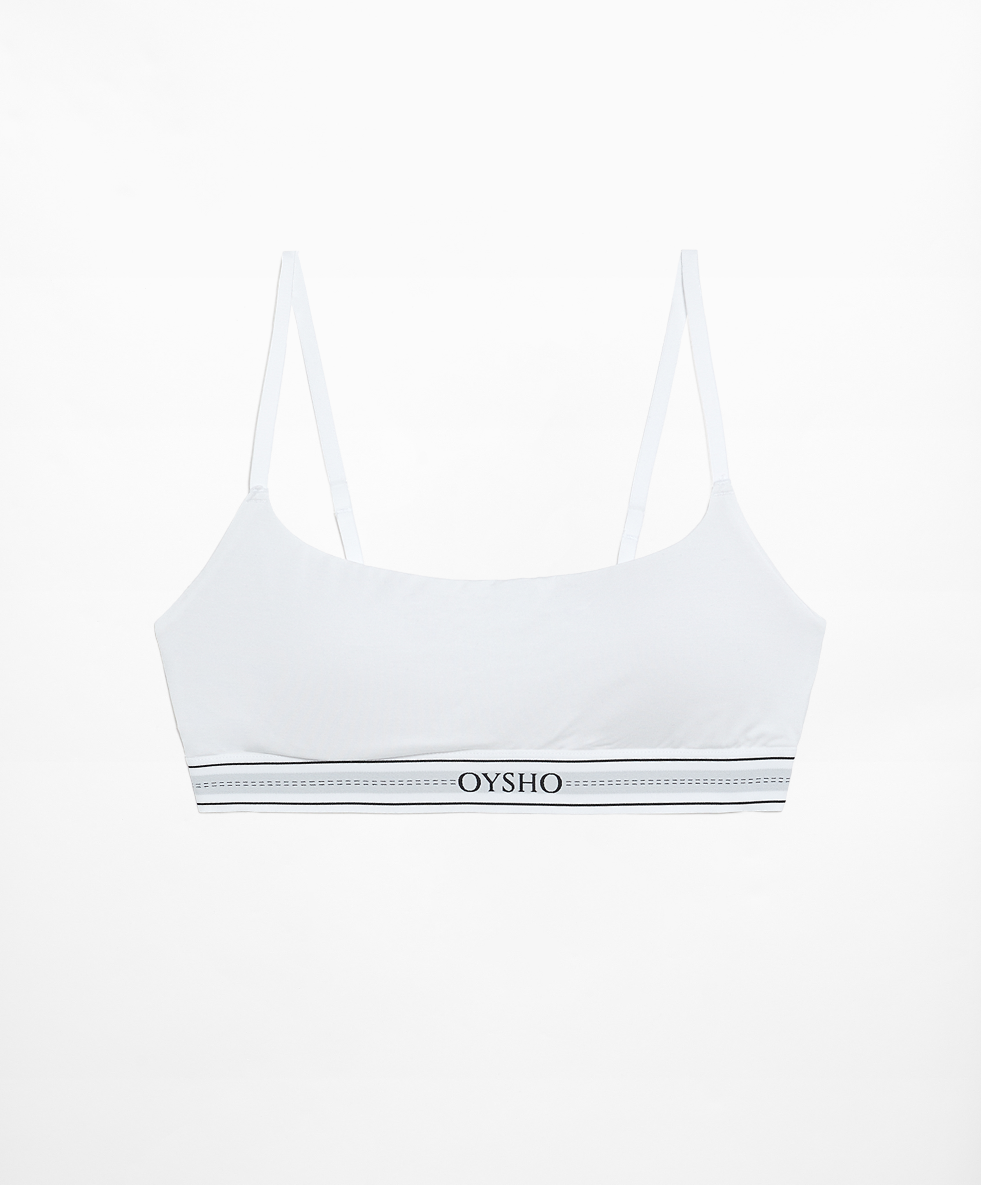 Invisible halter bra with piping