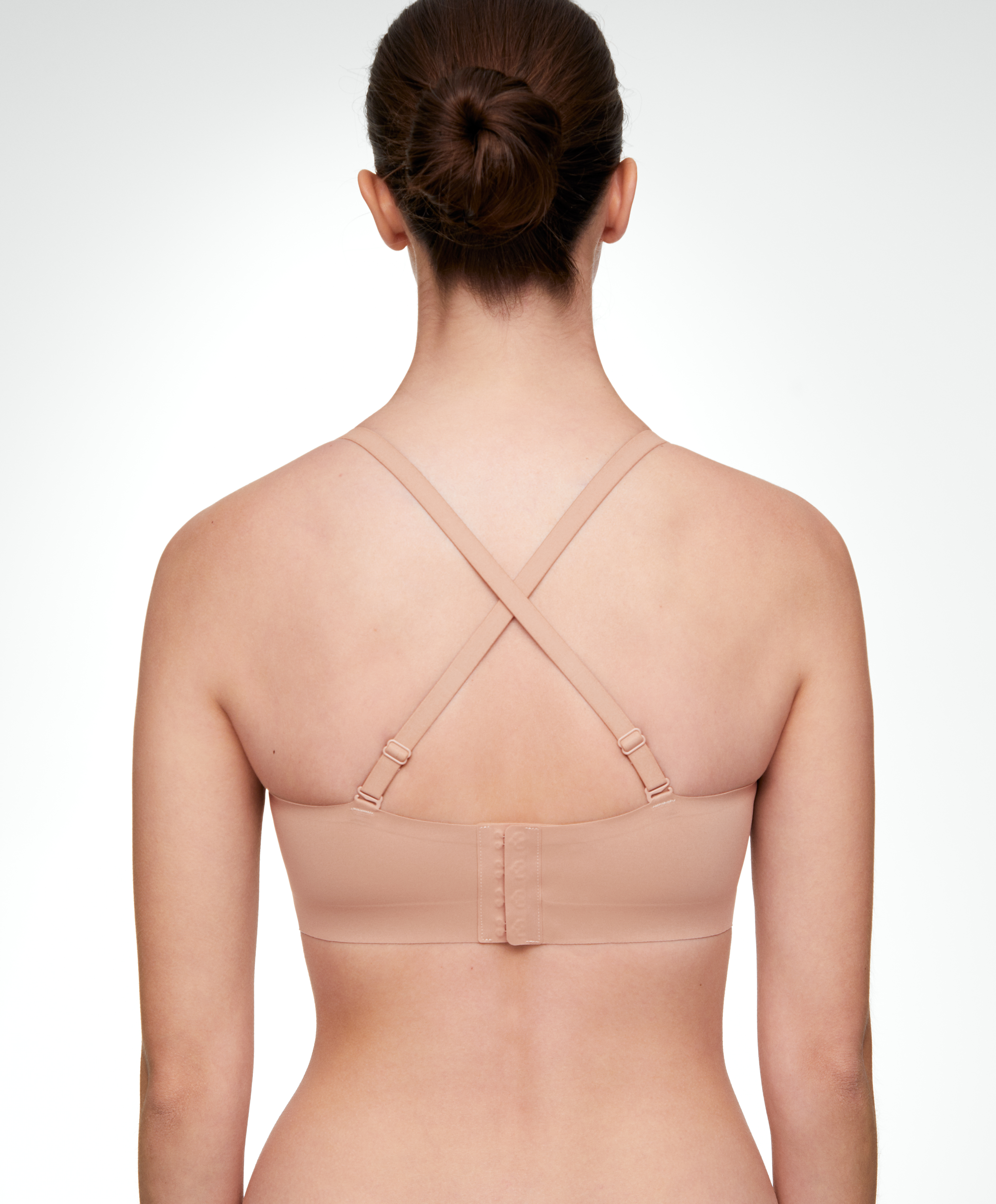 OYSHO INVISIBLE LASER CUT HALTER STYLE - Triangle bra - pink