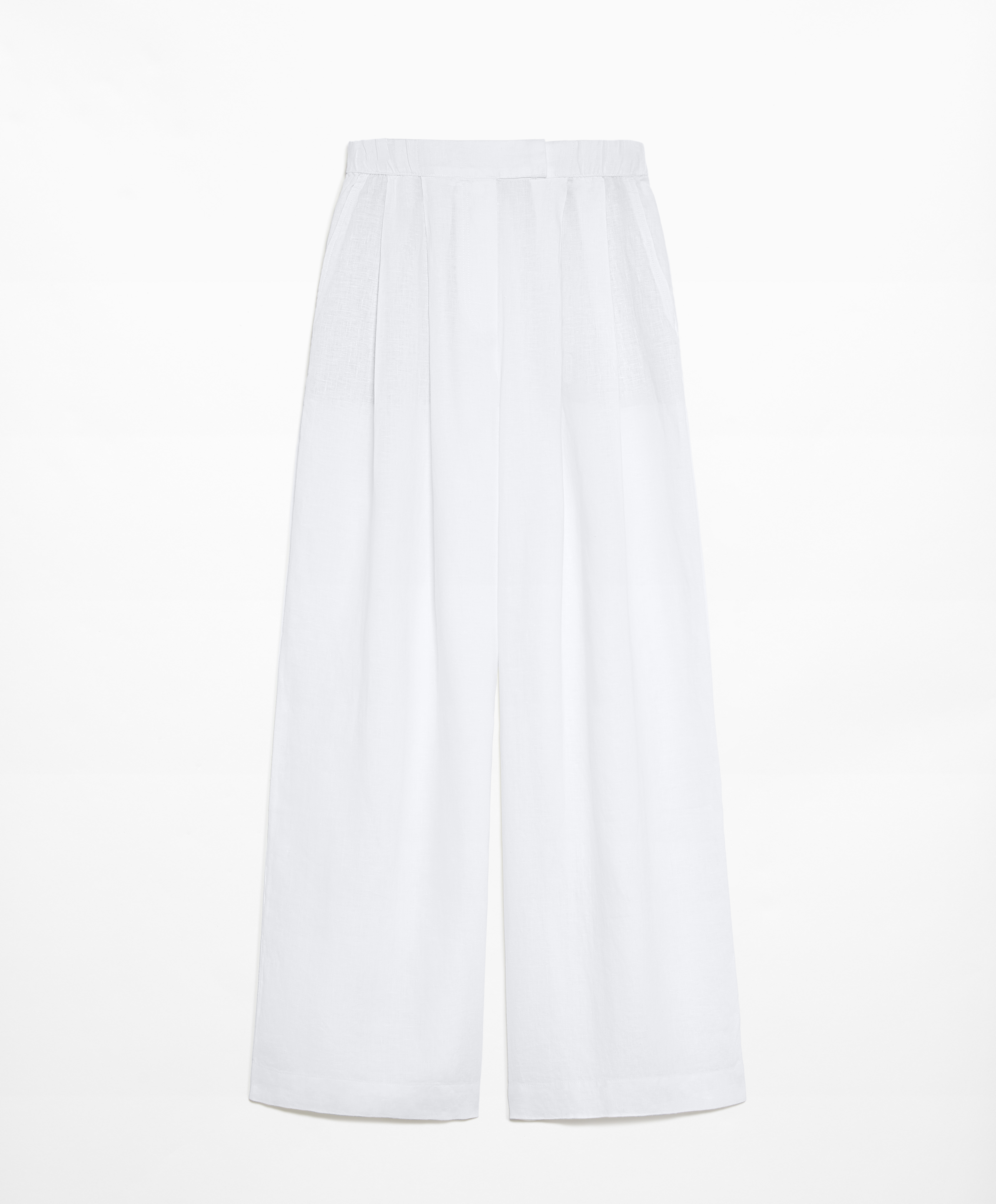 Tailored-fit 100% linen trousers