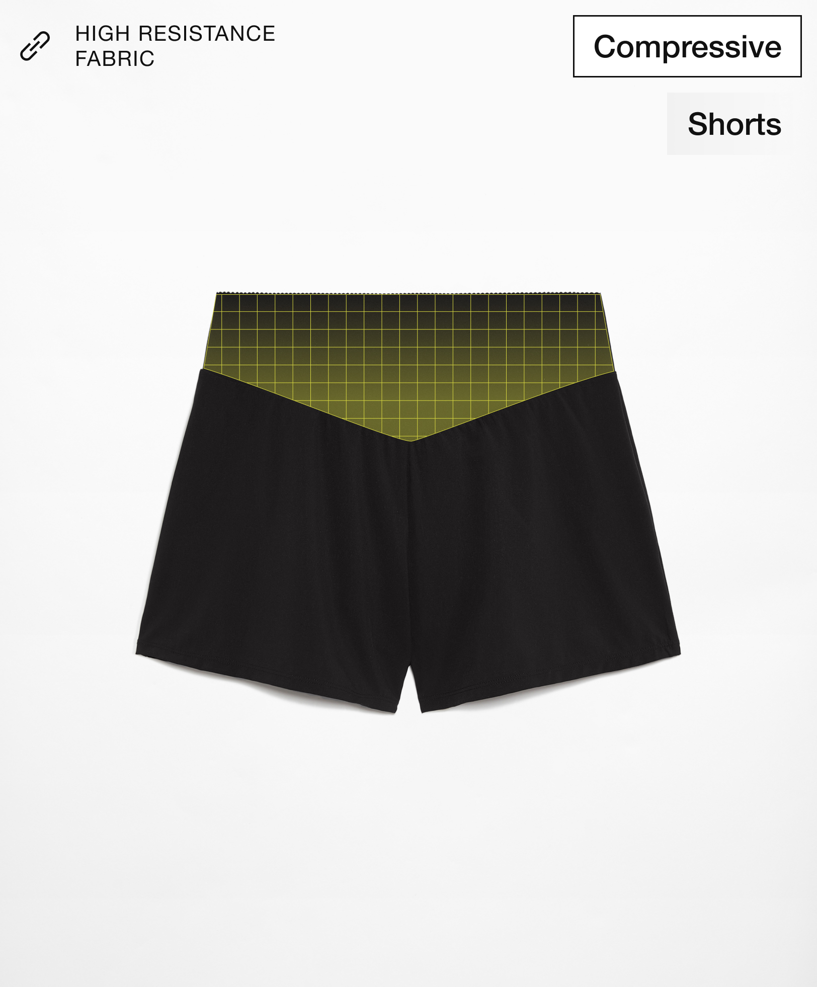 Compressive 10cm shorts with pocket