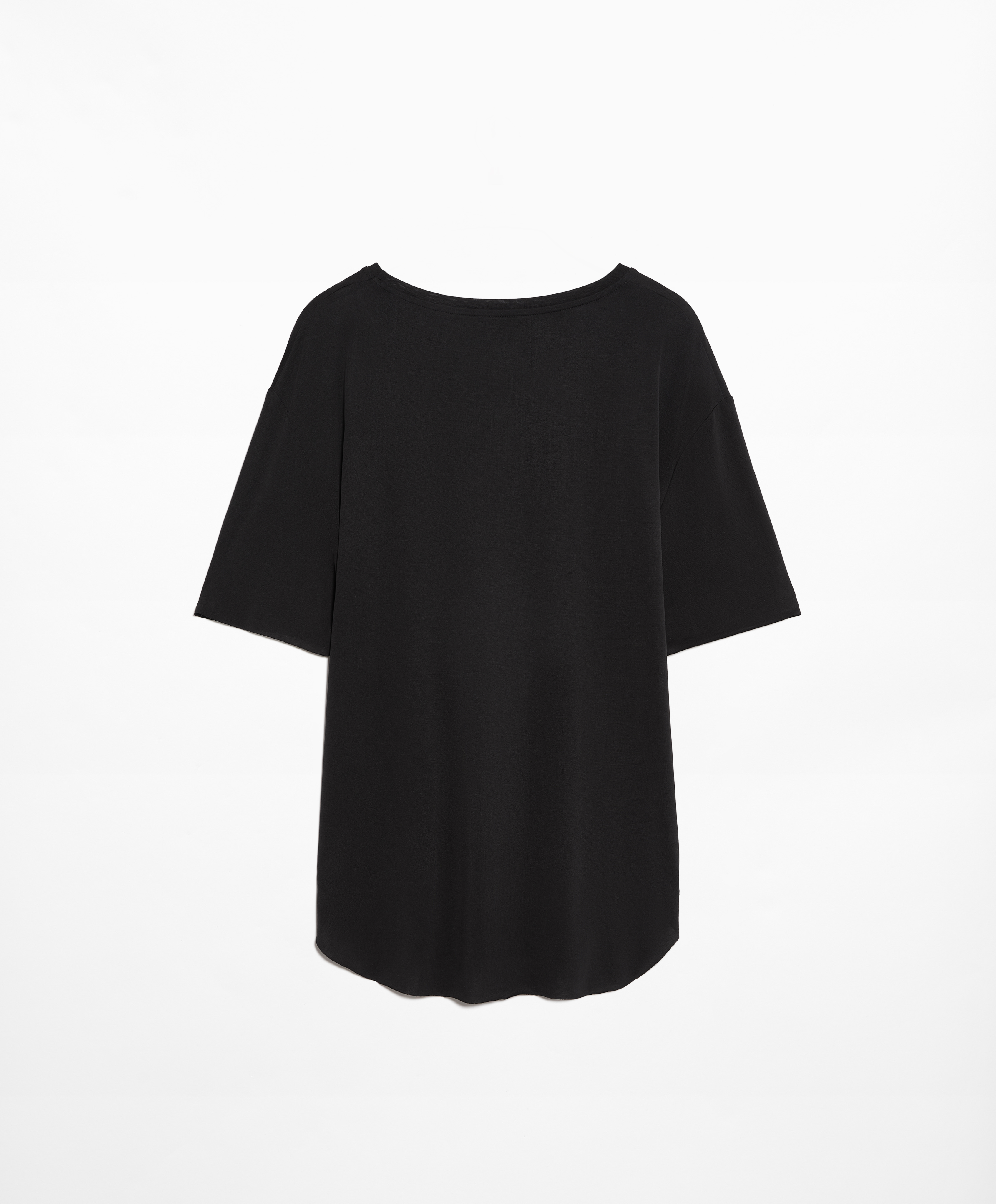 Oysho Modal blend short-sleeved T-shirt - 136647584-420