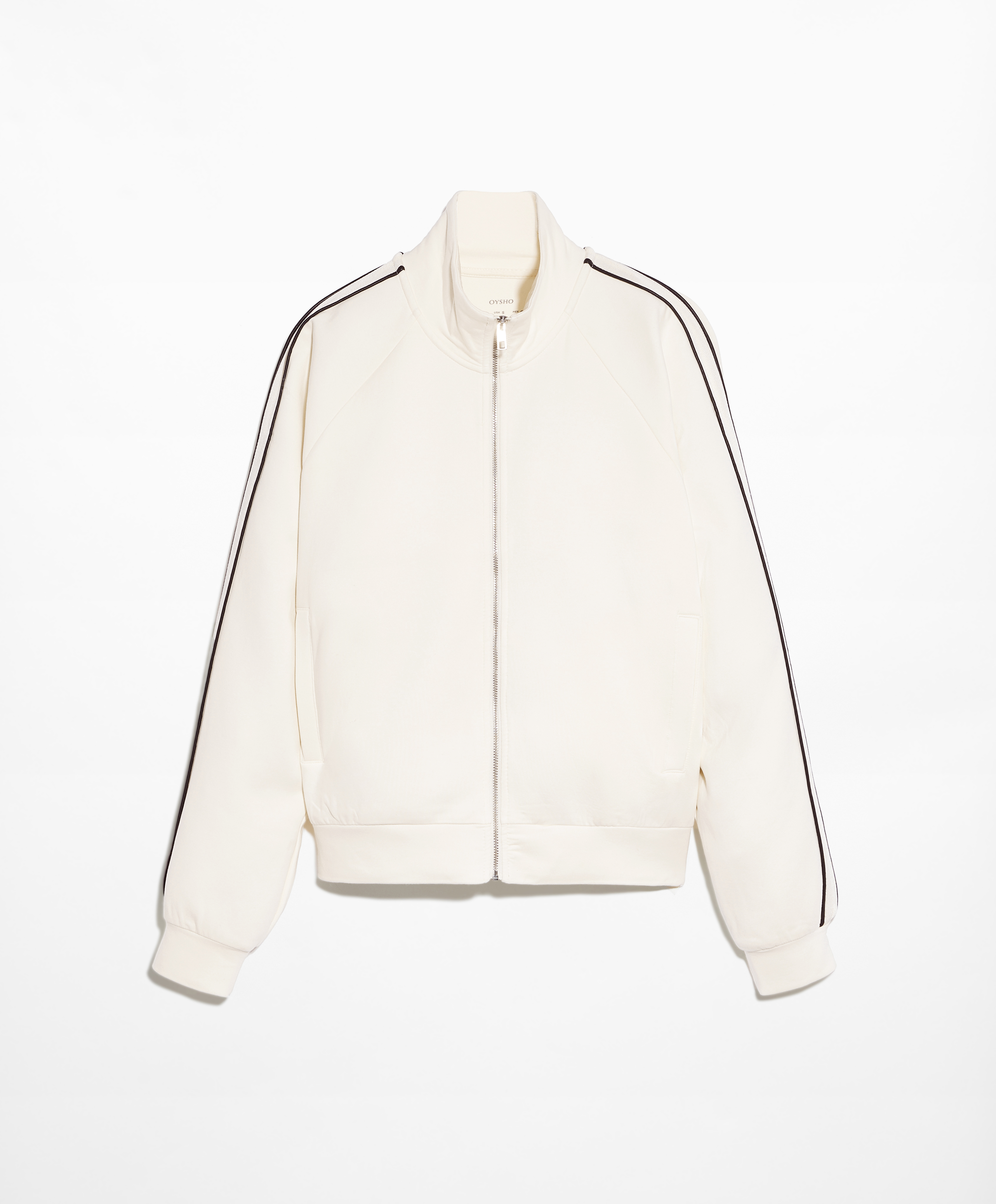 Side appliqué jacket with cotton
