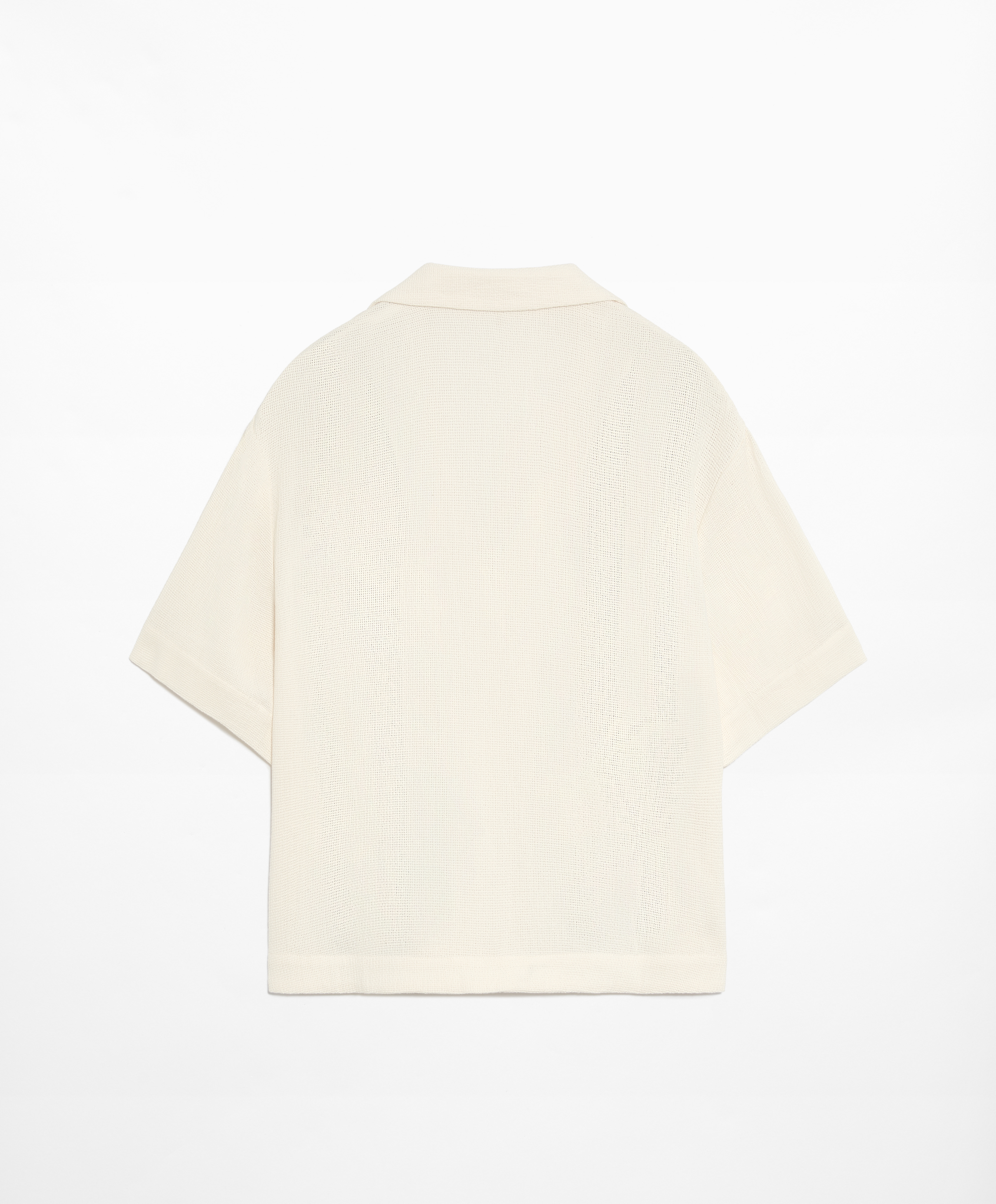 Blusa manga corta bordado con algodón