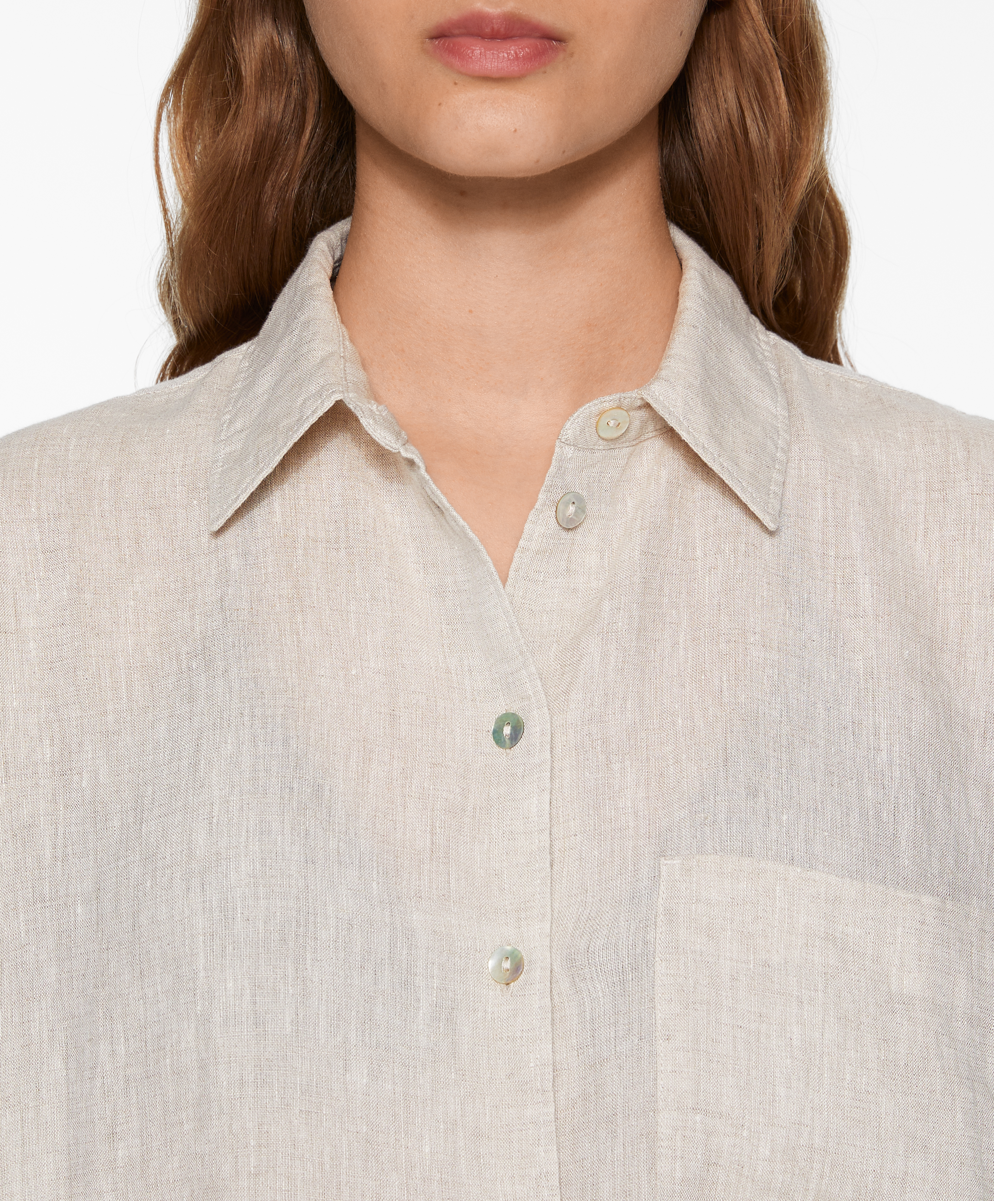 Camisa manga larga 100% lino