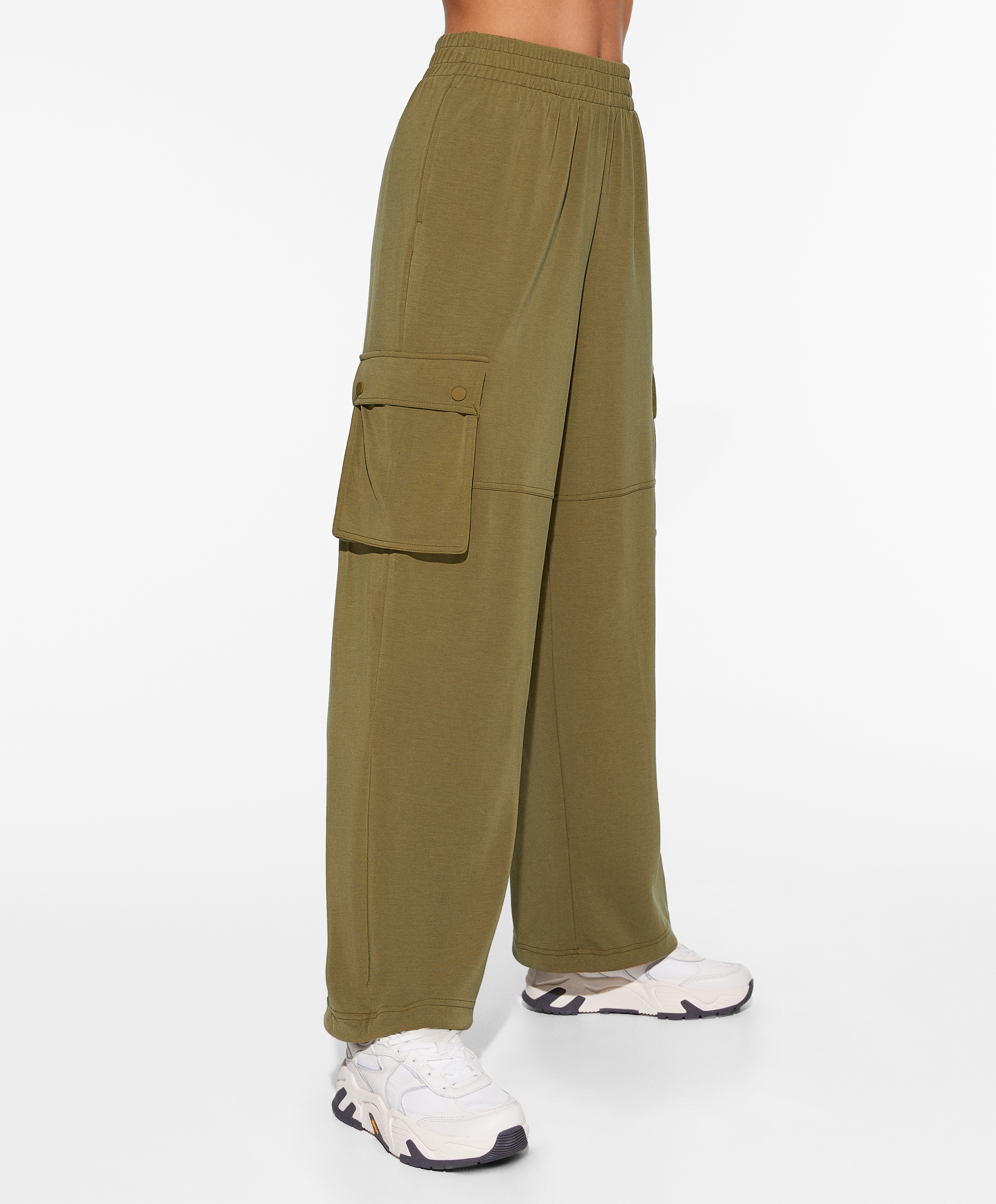 Cargo trousers with modal