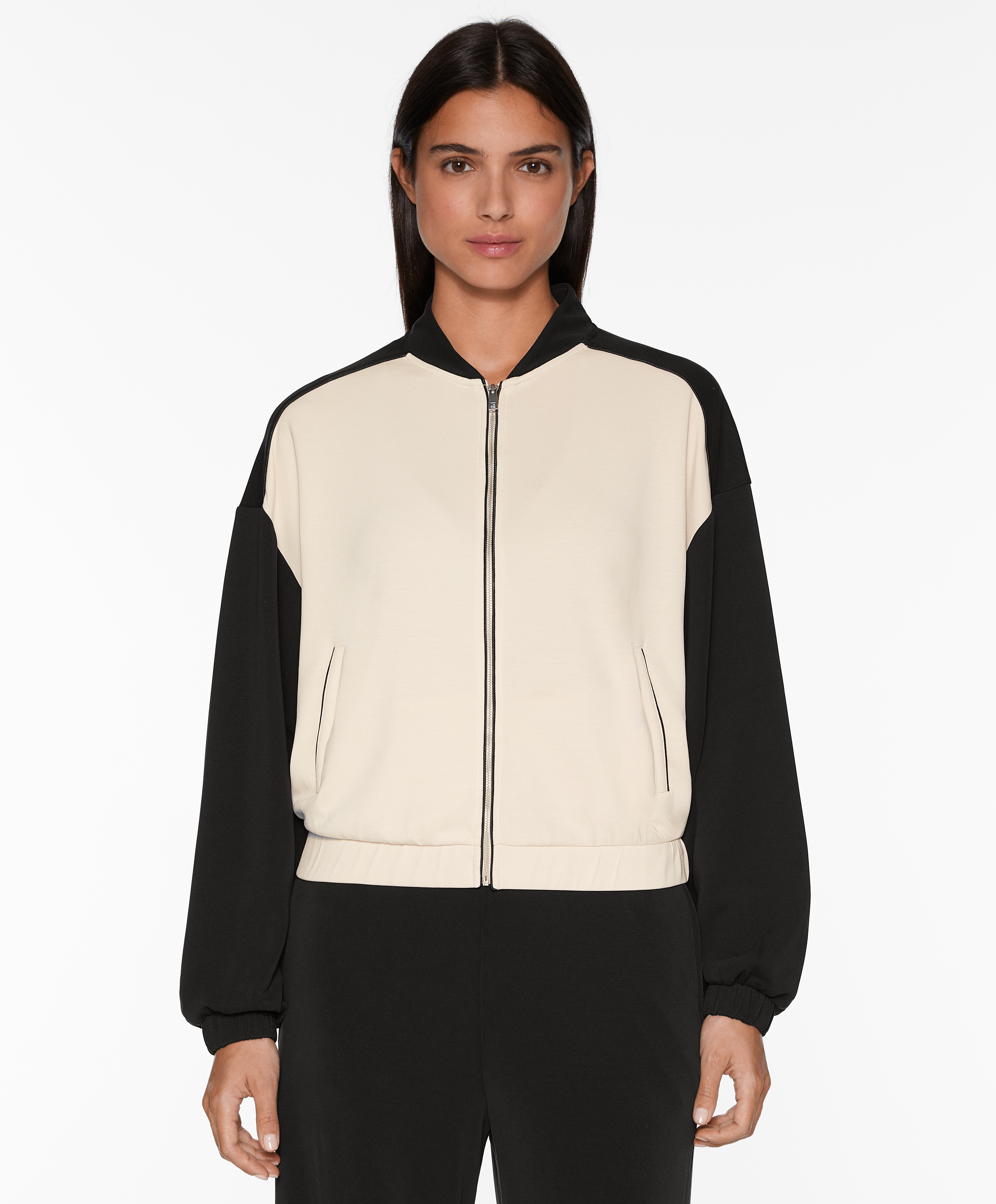 Bomber jacket with modal