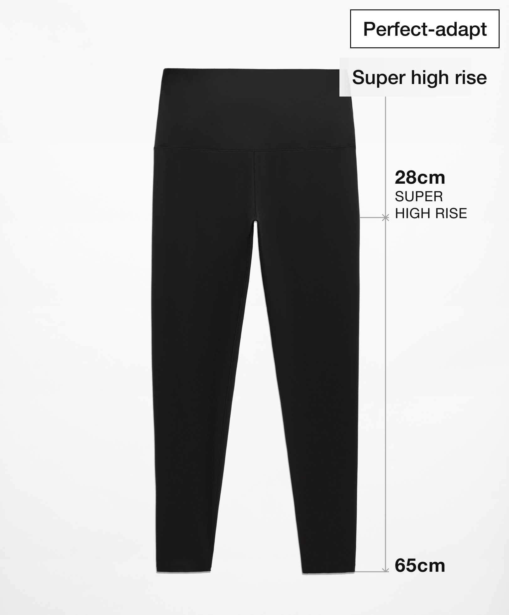 Knöchellange Perfect Adapt Leggings, Super High Rise, 65 cm