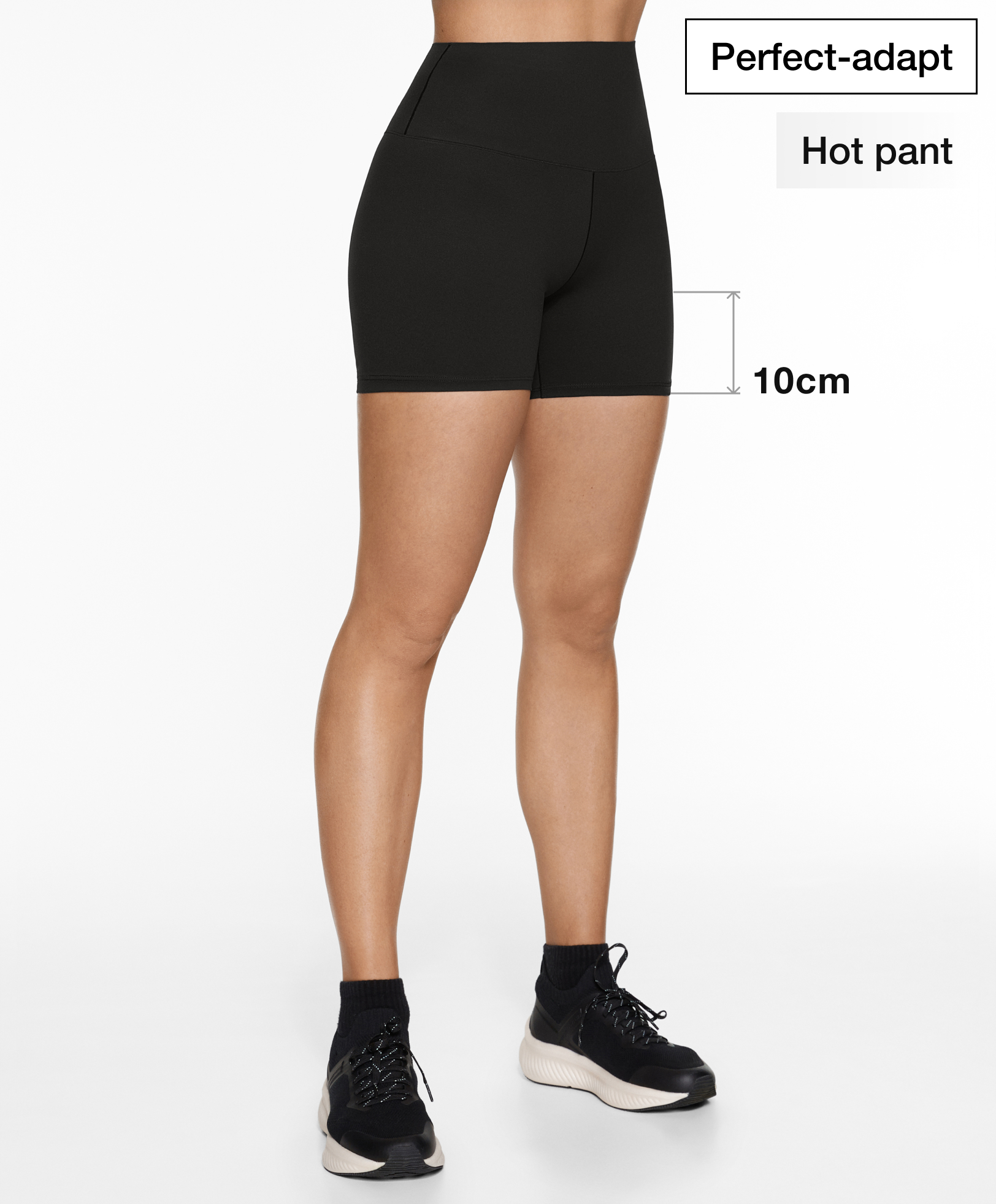 Perfect-adapt high-rise 10cm hot pant leggings