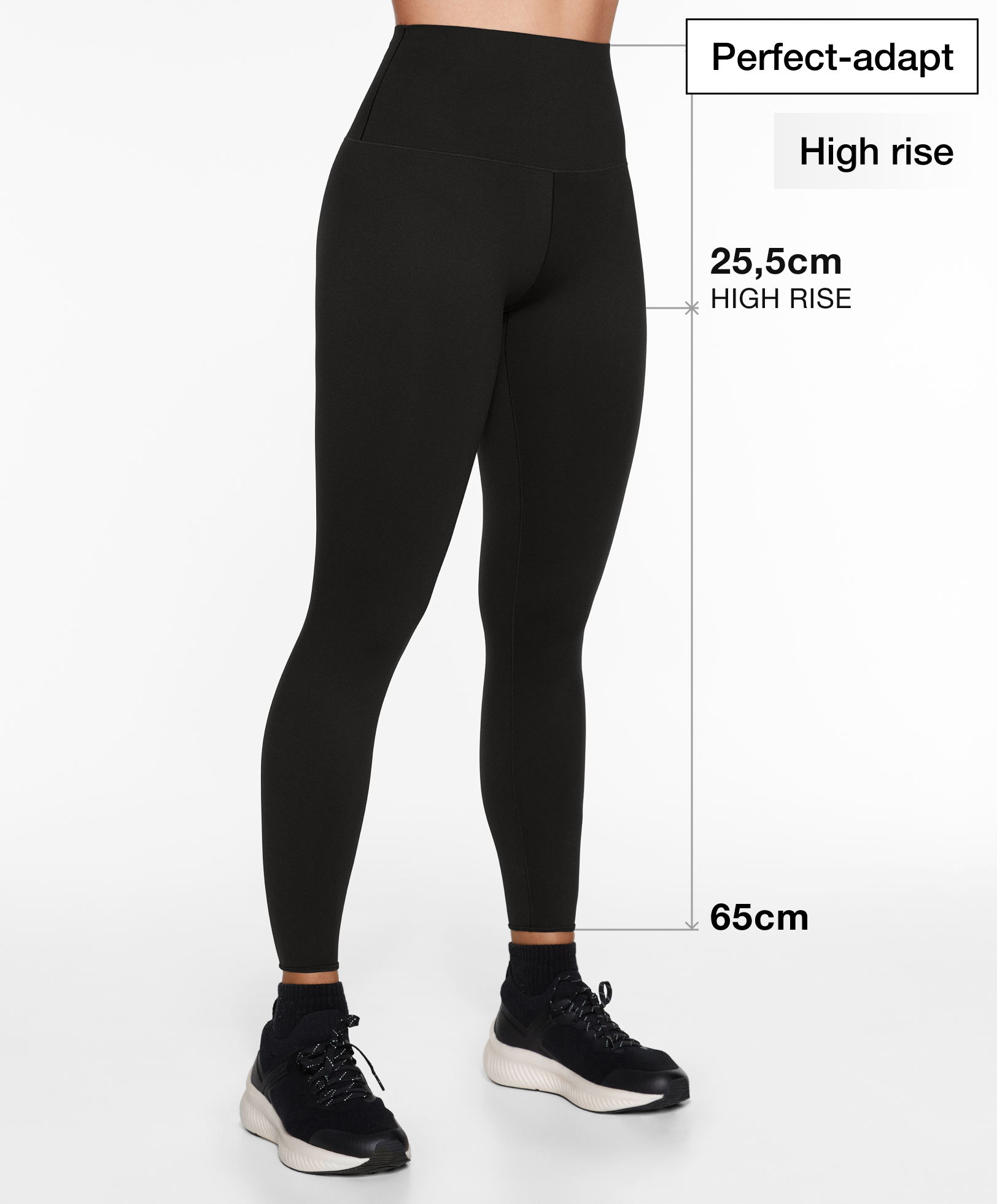 Perfect-adapt high-rise 65cm ankle-length leggings