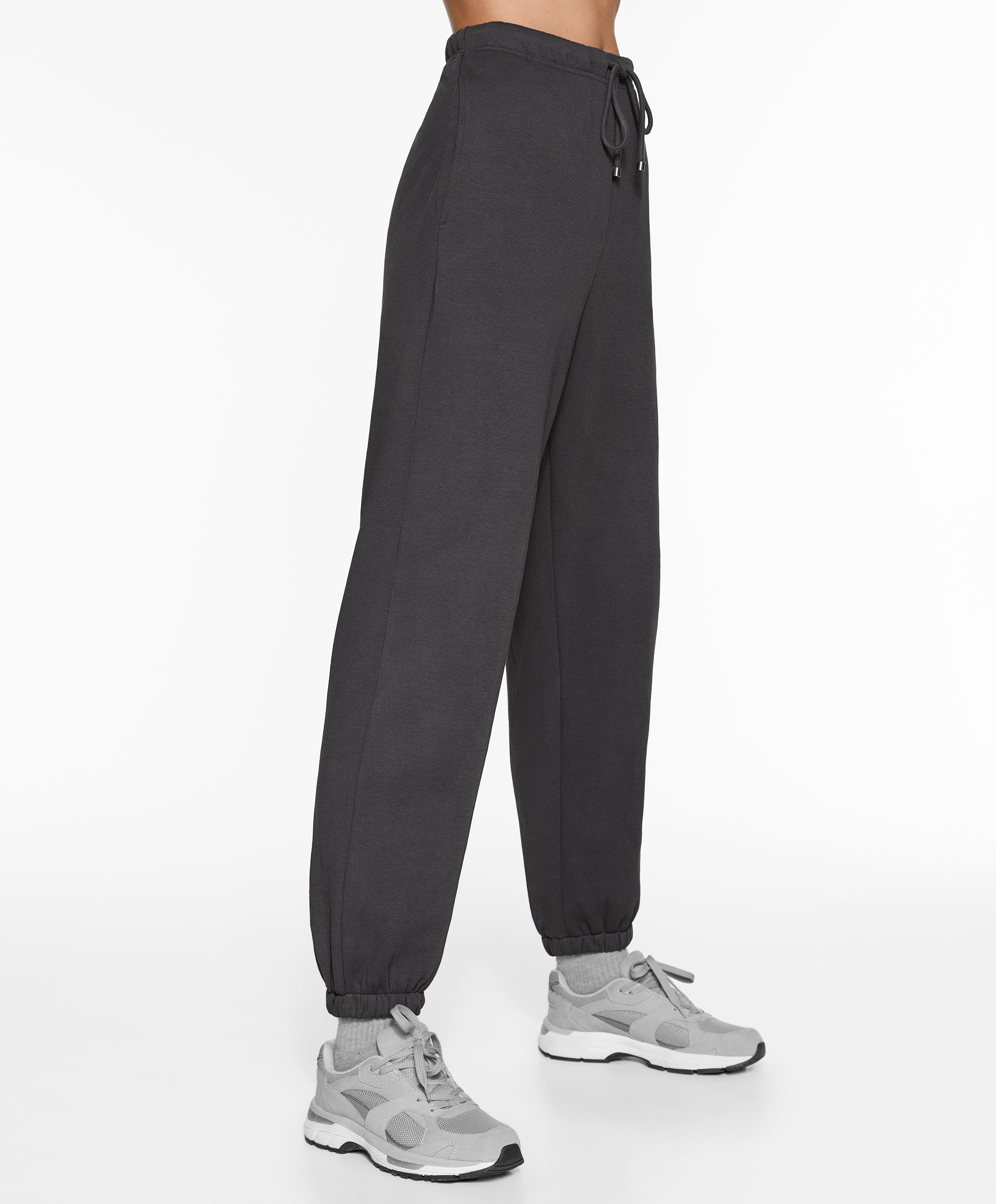 Pantaloni jogger relaxed in cotone slavato