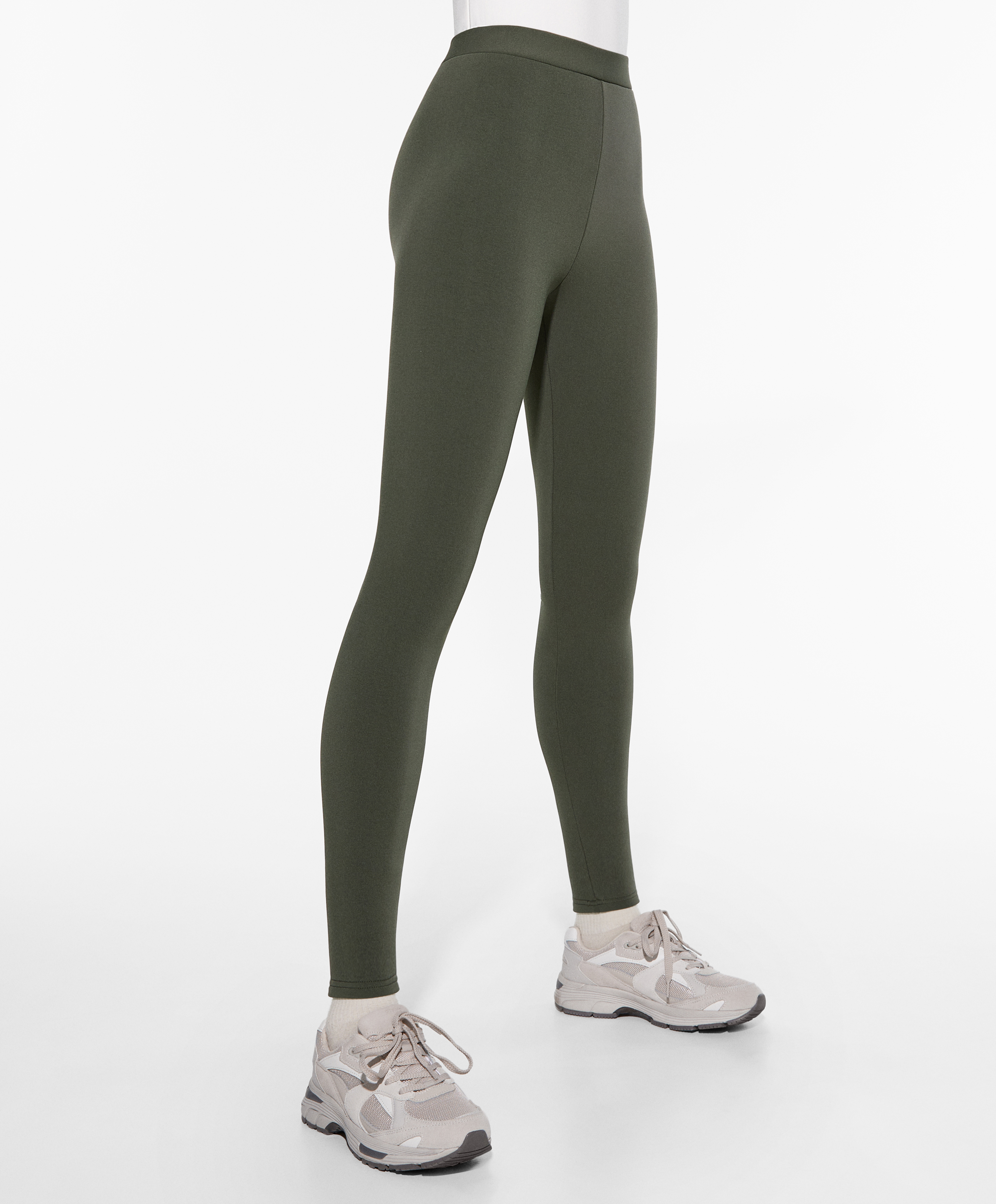 Super extra warm seamless 65cm ankle-length leggings