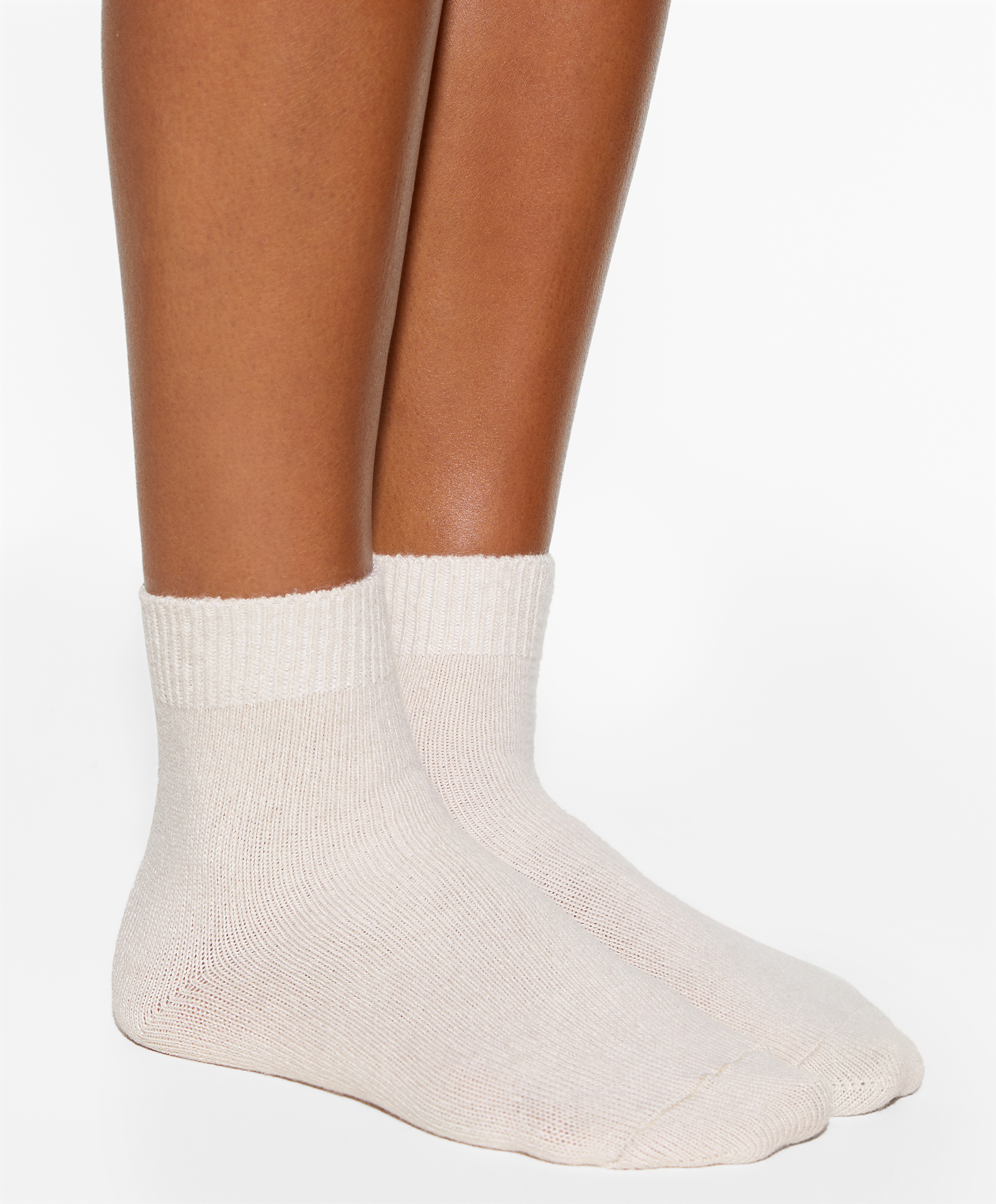 Quarter socks with 23% wool and 5% cashmere