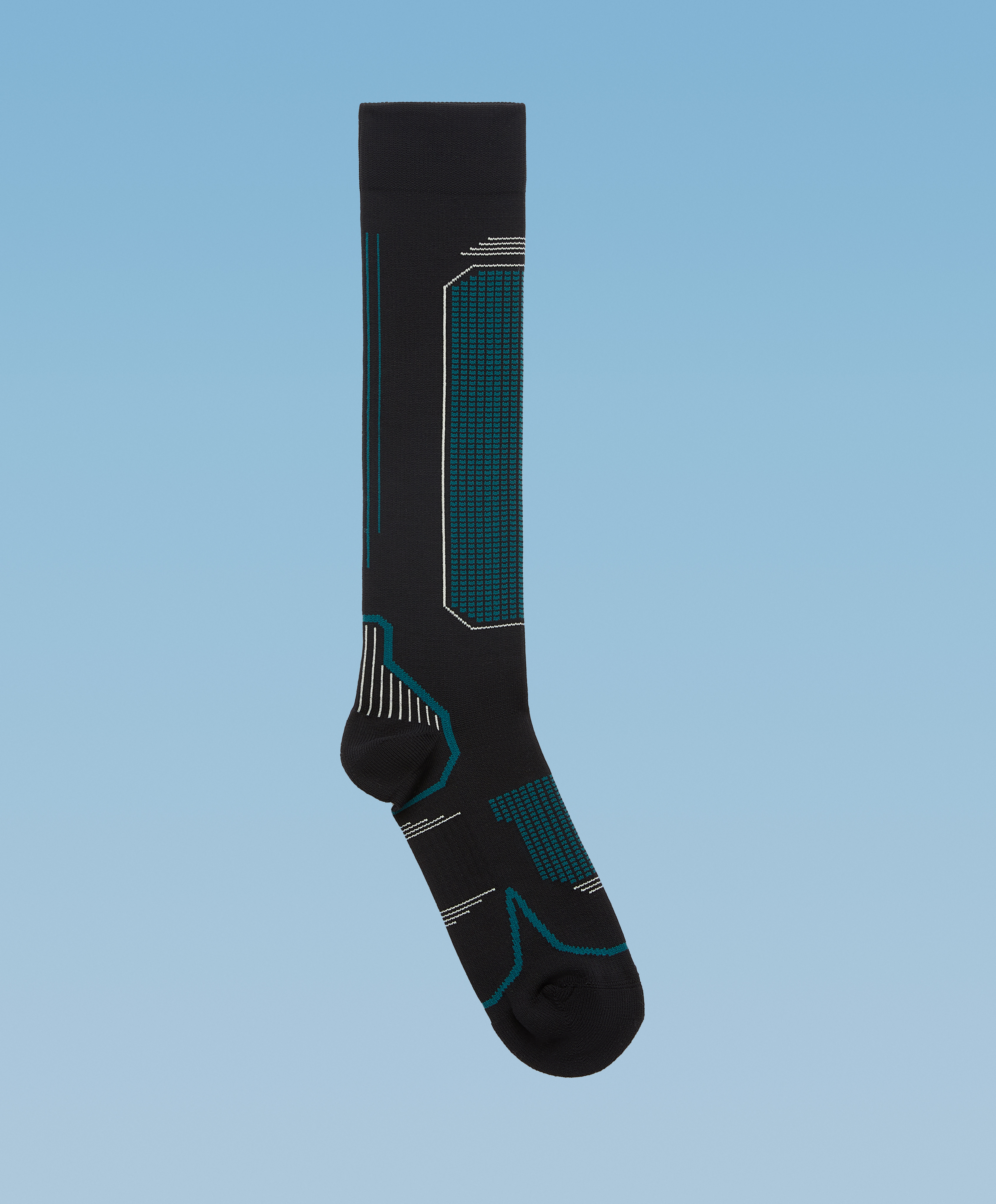 Long ski socks in a microfibre blend
