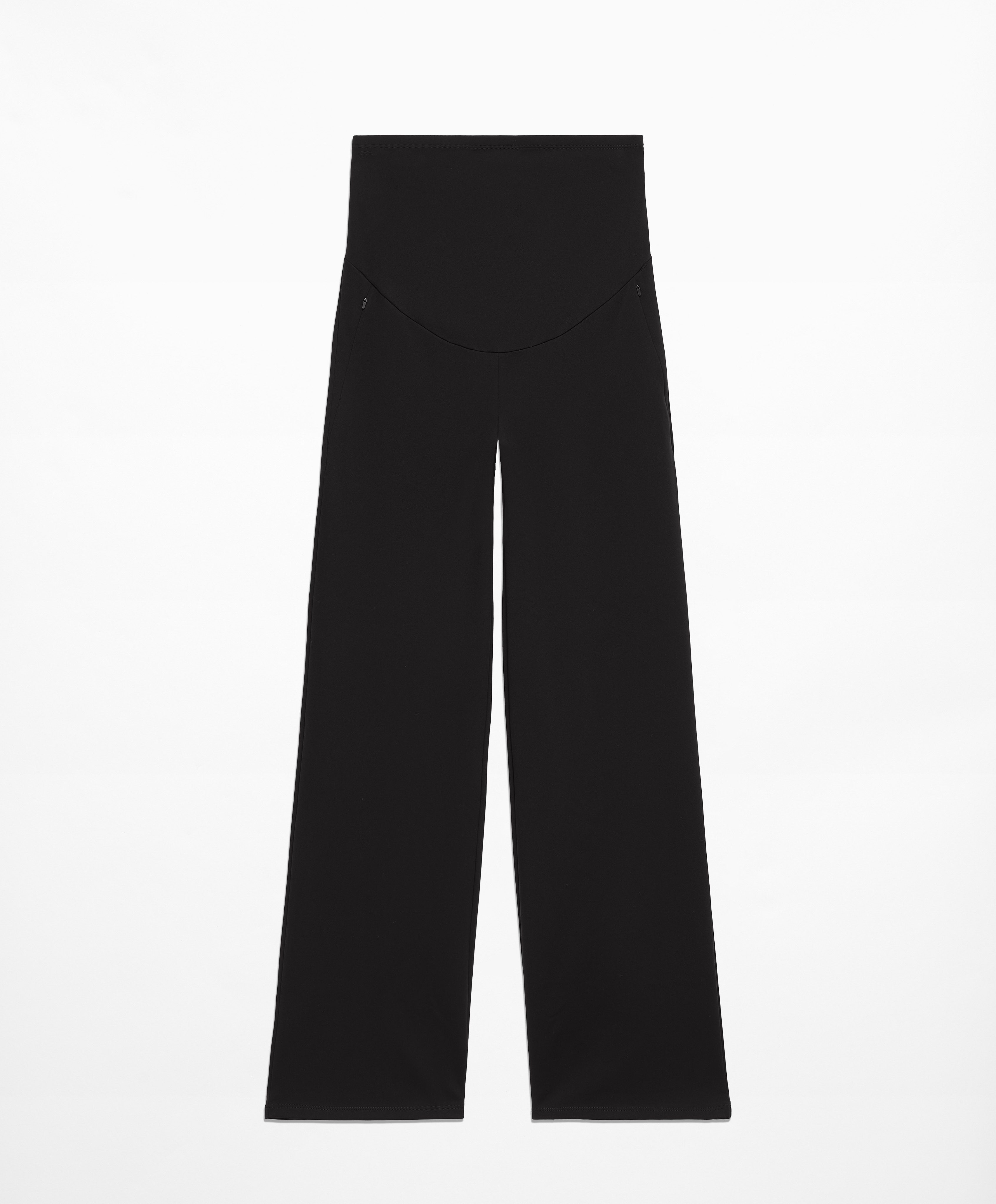 Warm straight maternity trousers