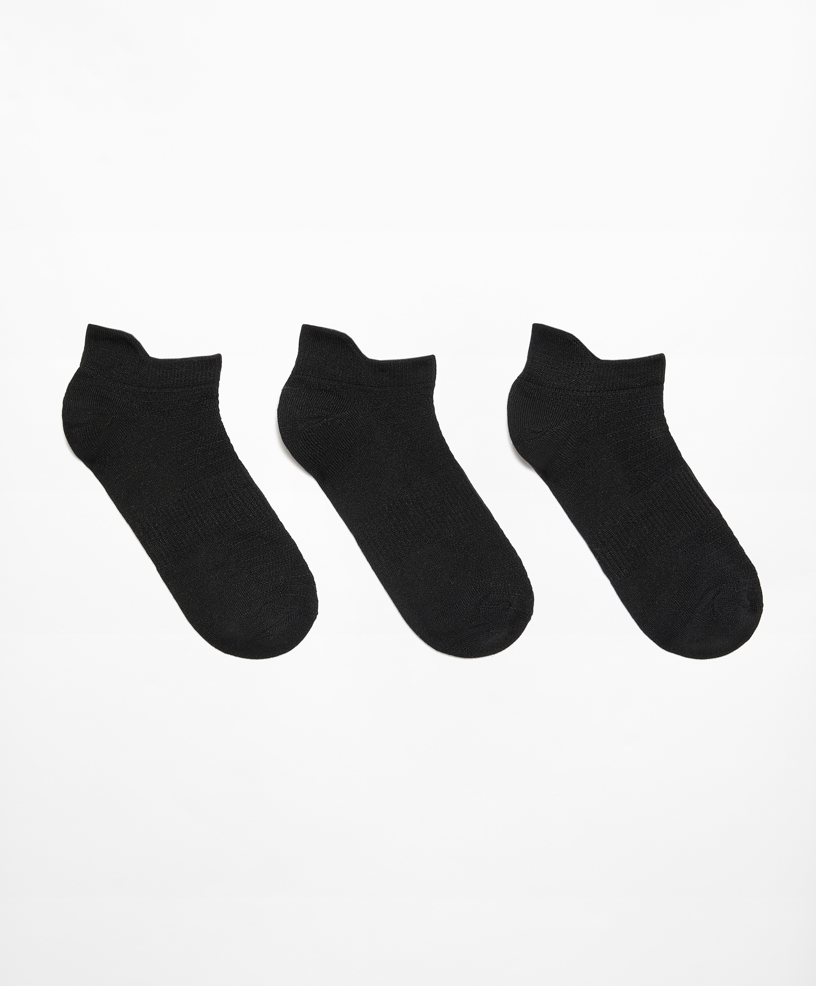 3 paia di calzini sneaker sportivi in misto poliammide con linguetta
