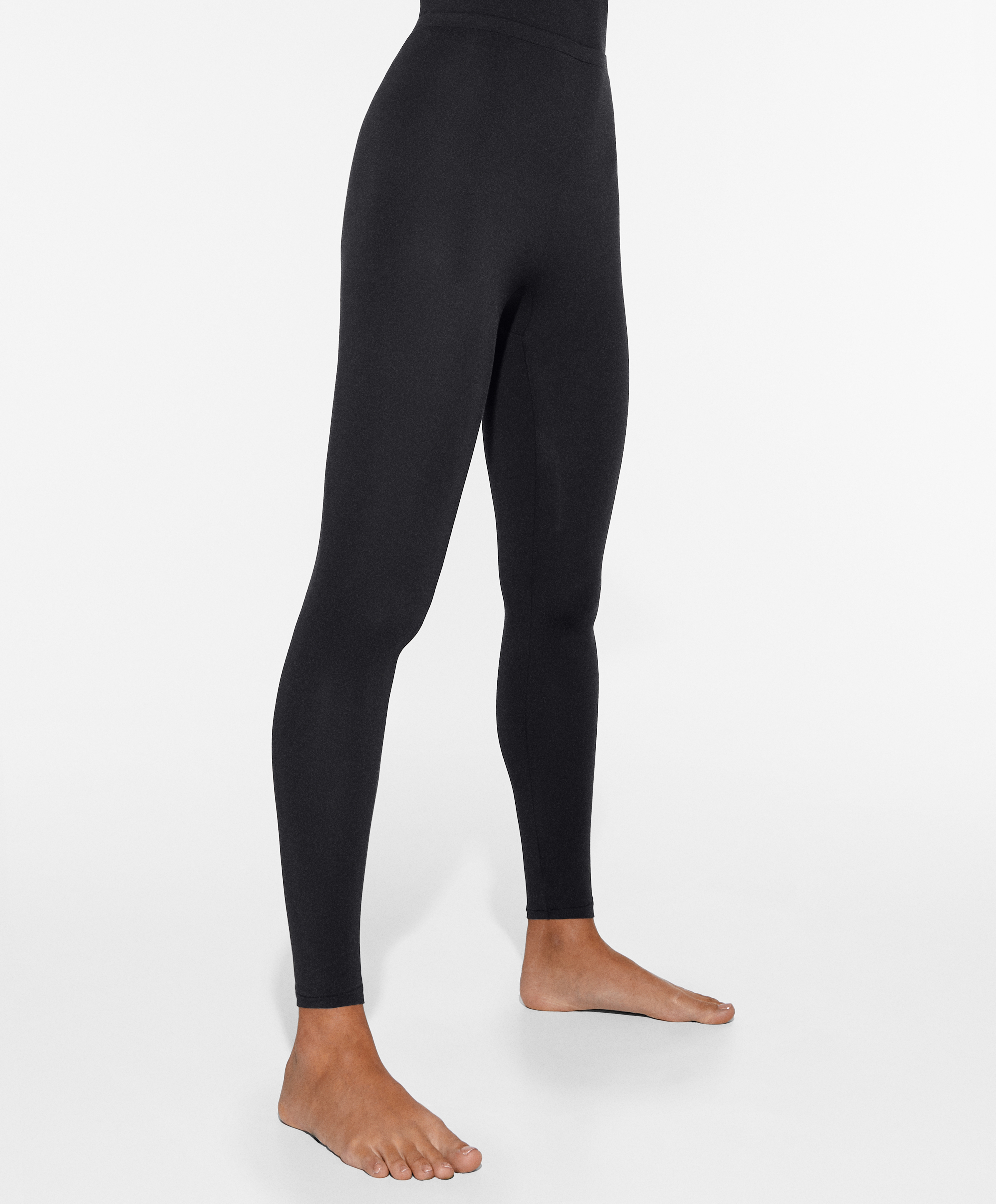 Legging longueur chevilles en m lange de modal et 16 soie