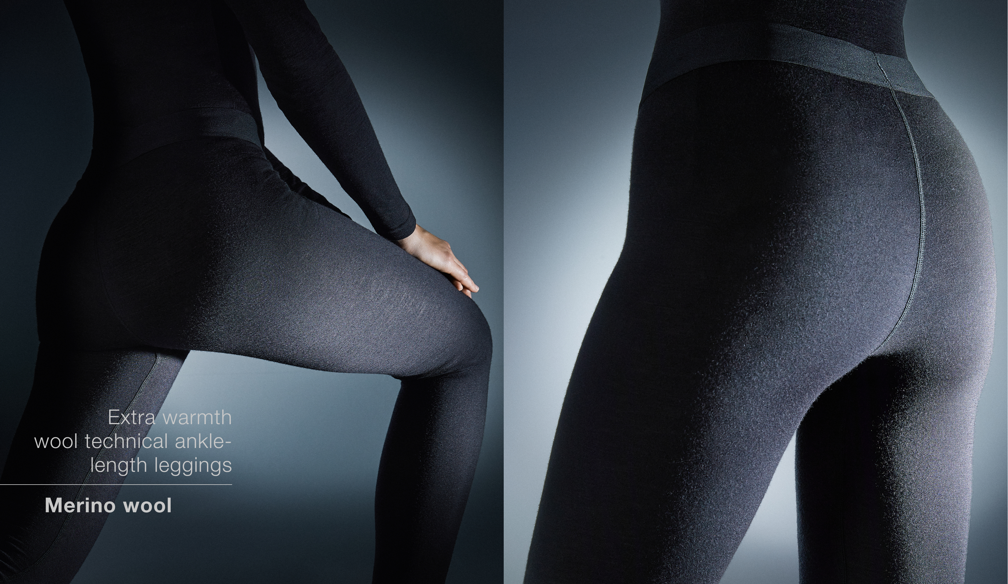 Extra warmth wool technical ankle-length leggings