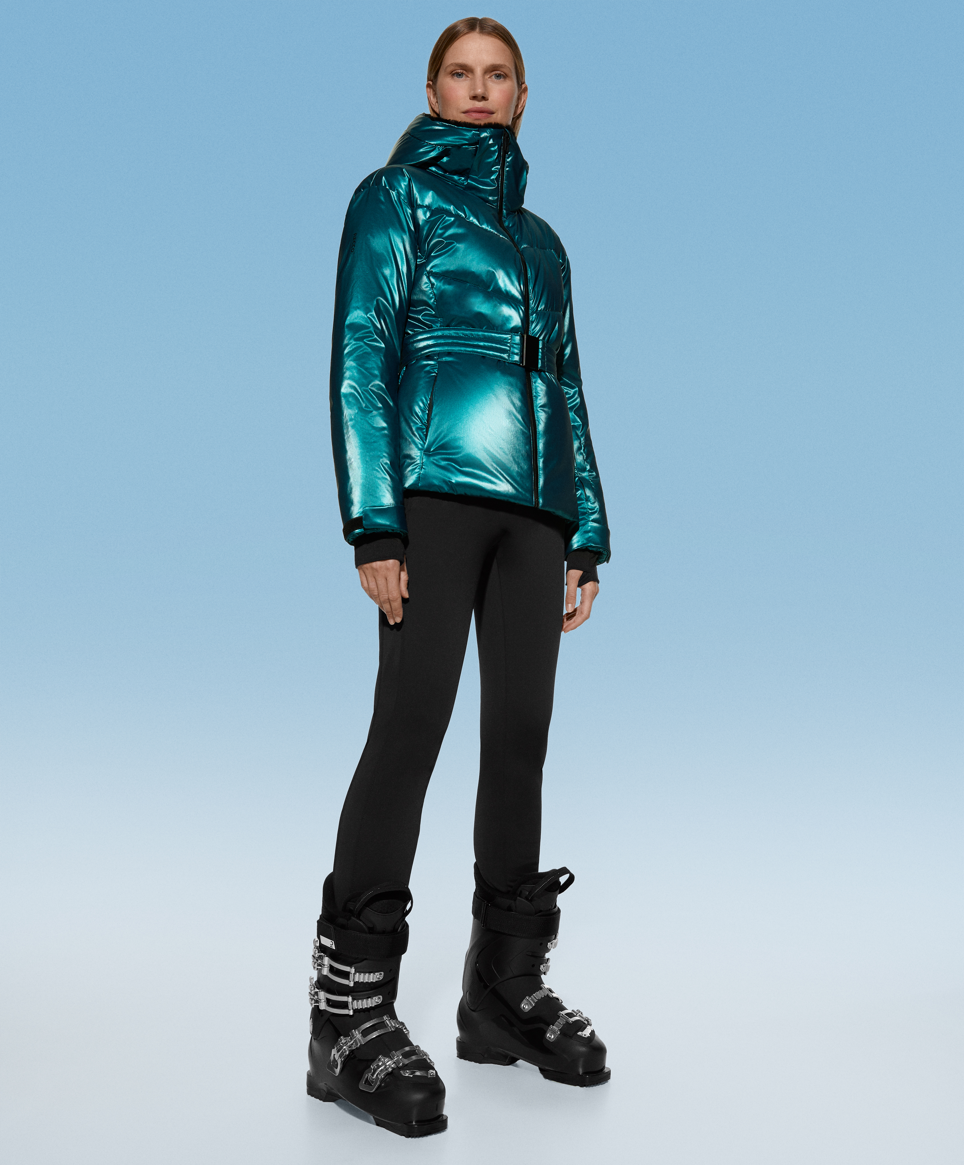 Metallic shop snow jacket