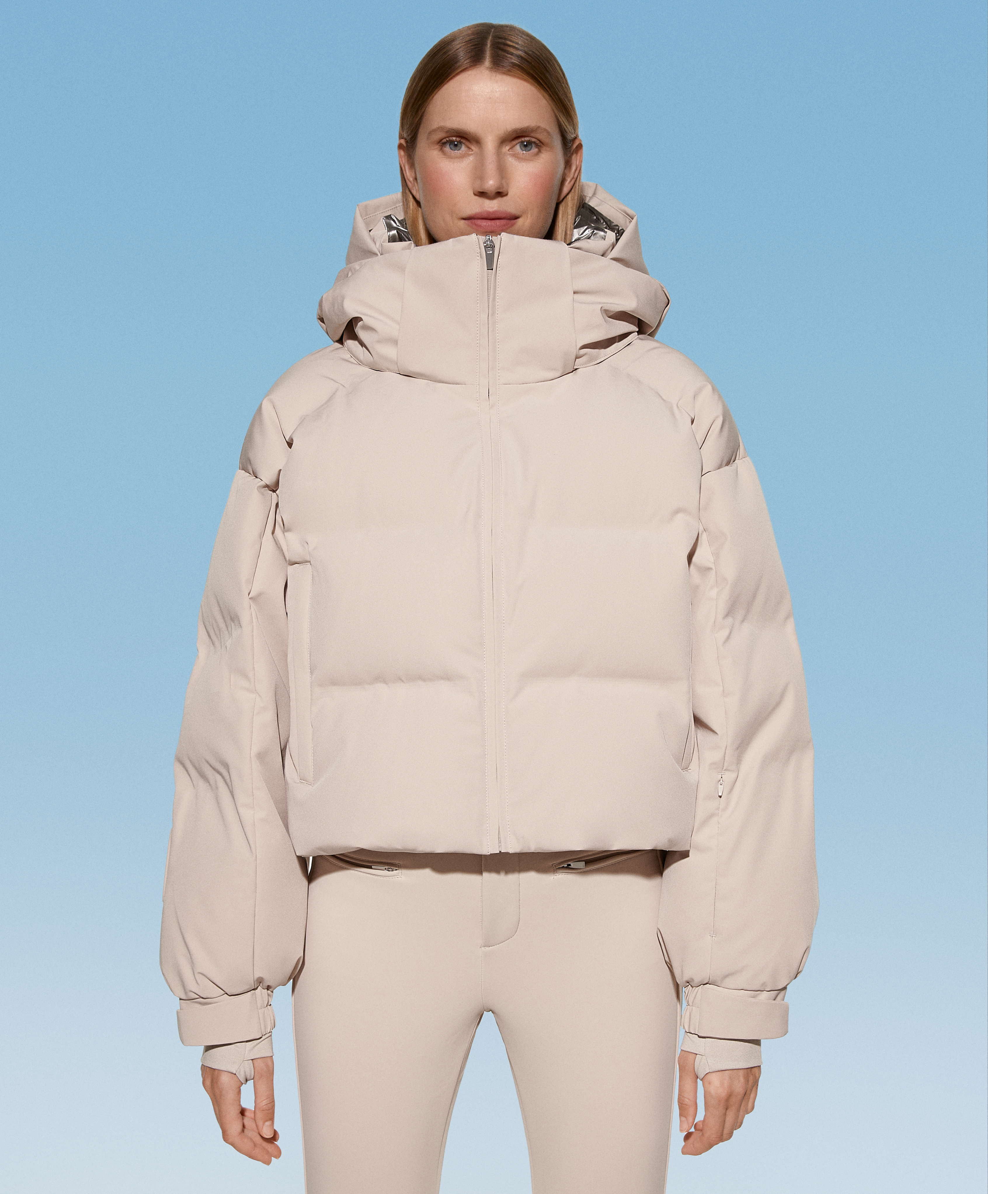 Cropped ski 2025 jacket womens