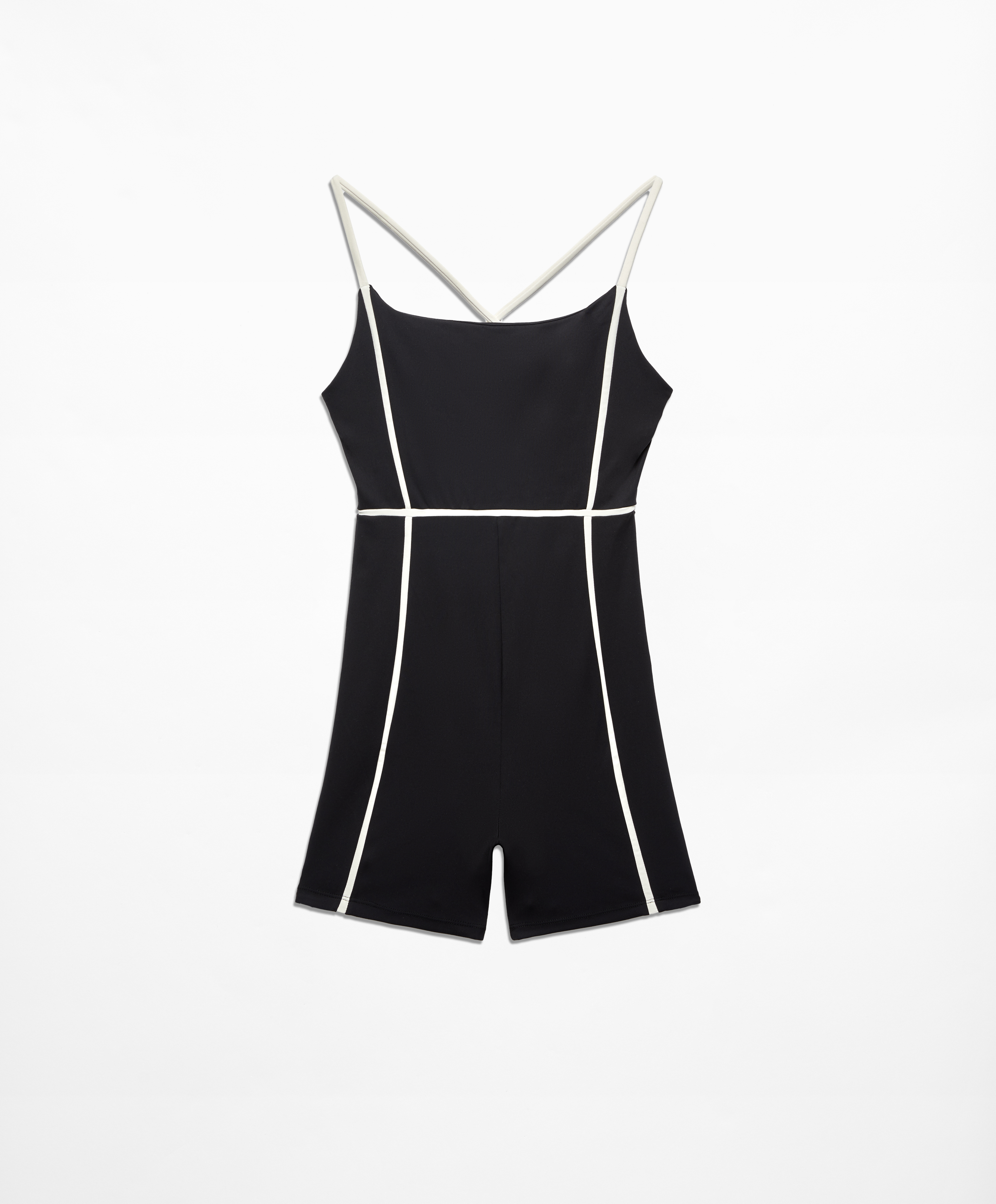 Black and white sales short jumpsuit