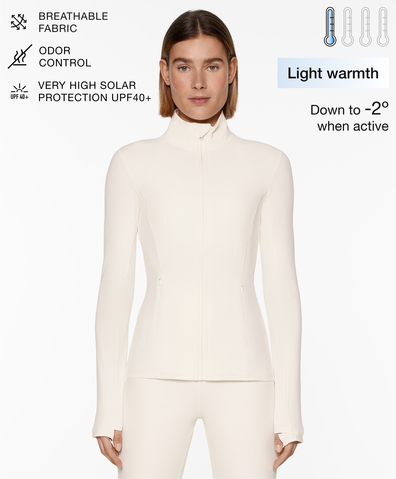 Light warmth technical jacket