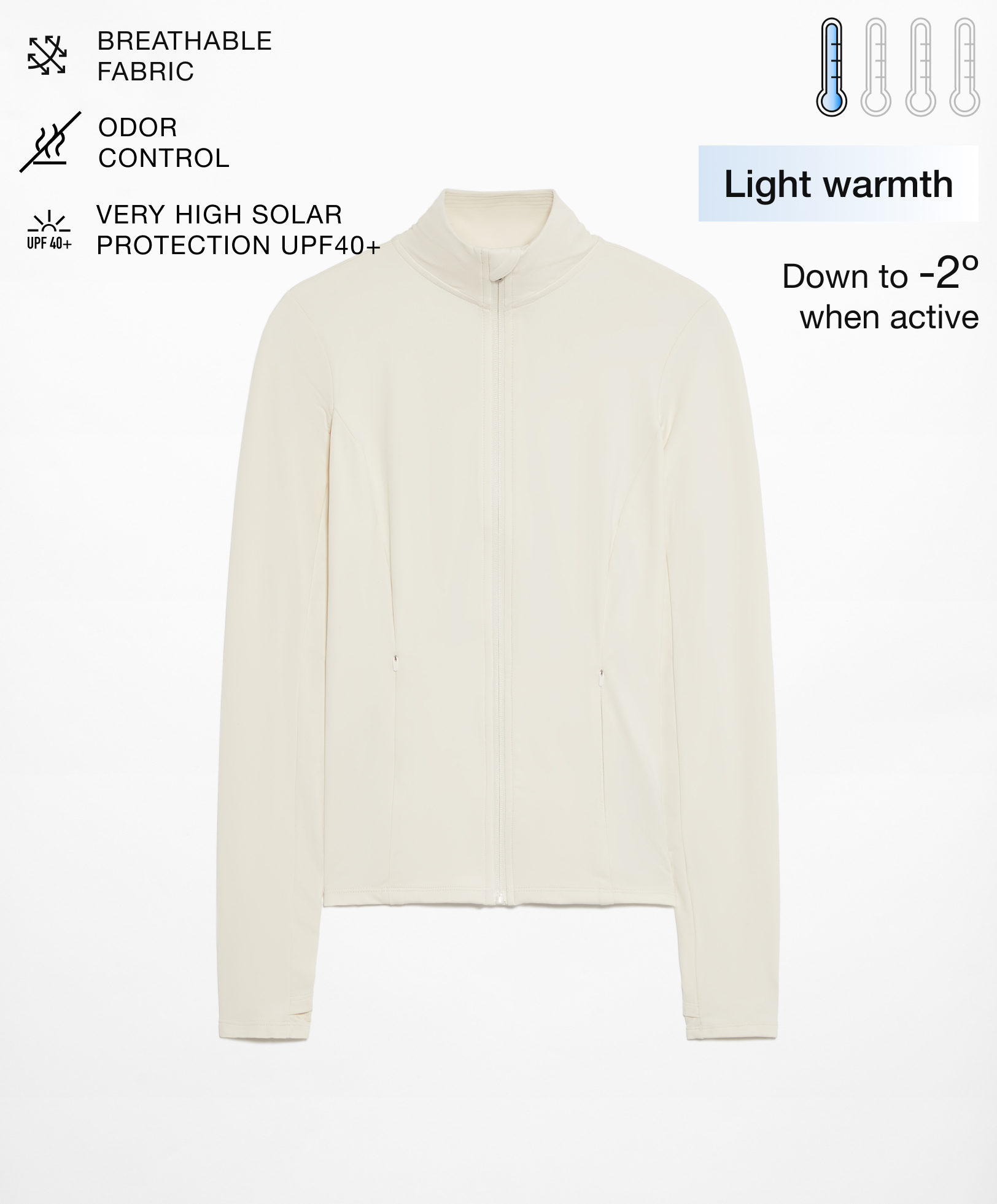 Light warmth technical jacket