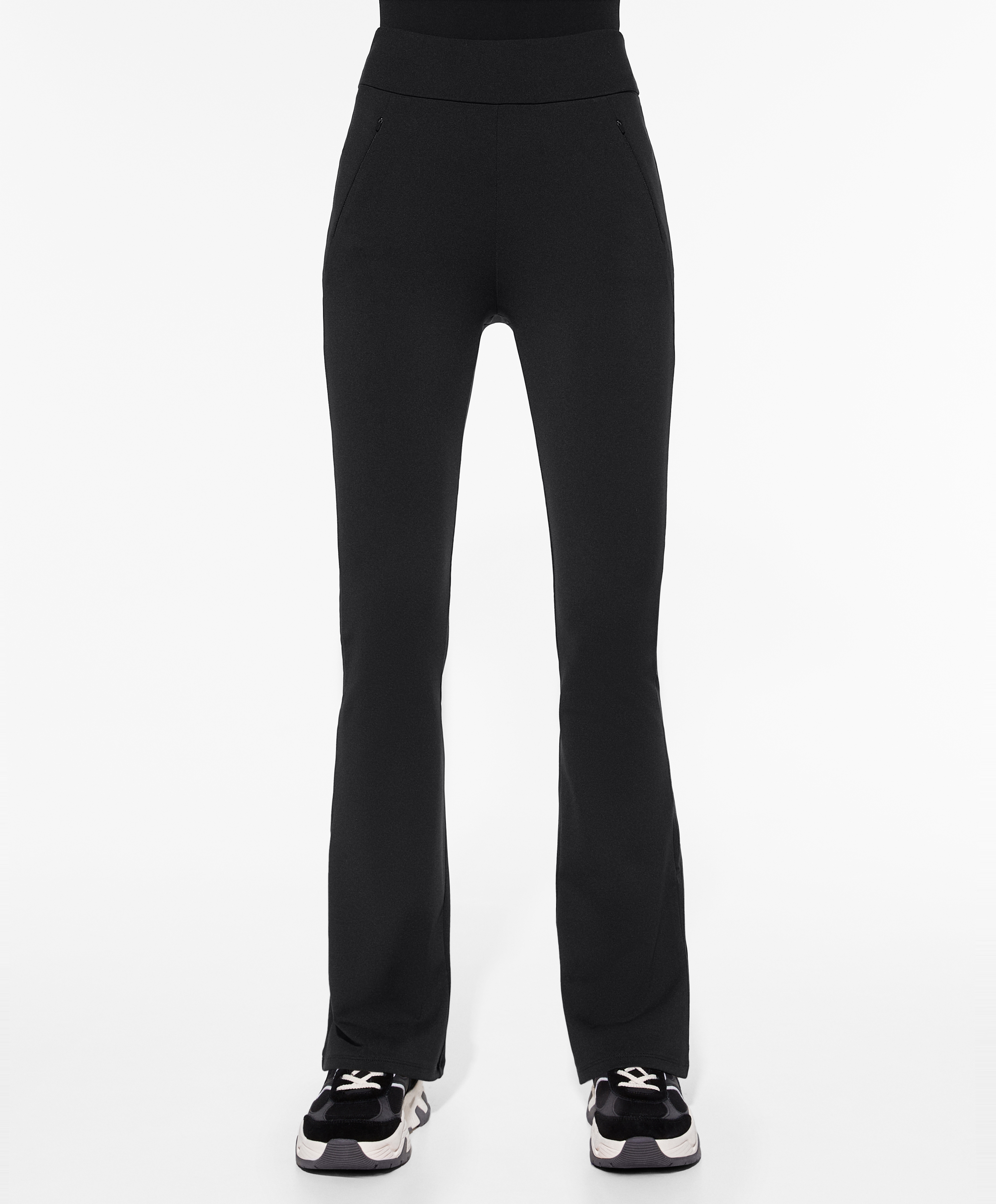 Light warm flare trousers